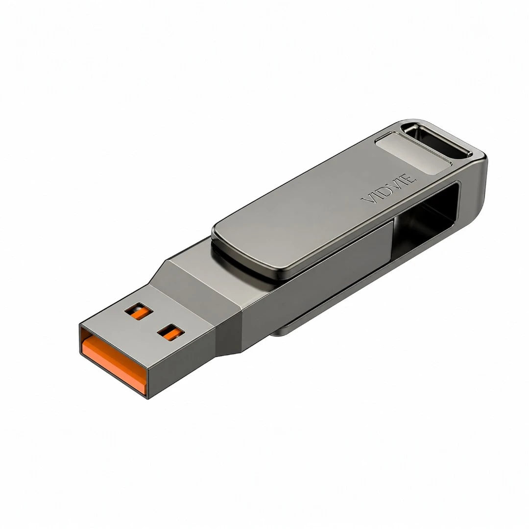 Memoria Vidvie de 256gb Con Entrada Usb y Typec Con Velocidad 3.2 USB2604 (256GB)