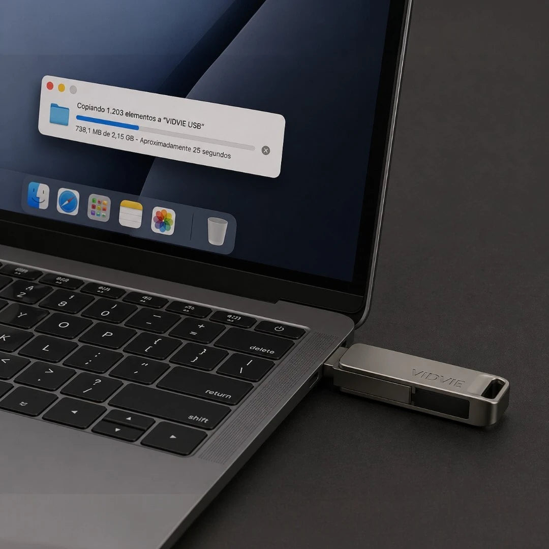 Memoria Vidvie De Entradas Usb y Typec Con Velocidad 3.2 USB2604 (64GB)