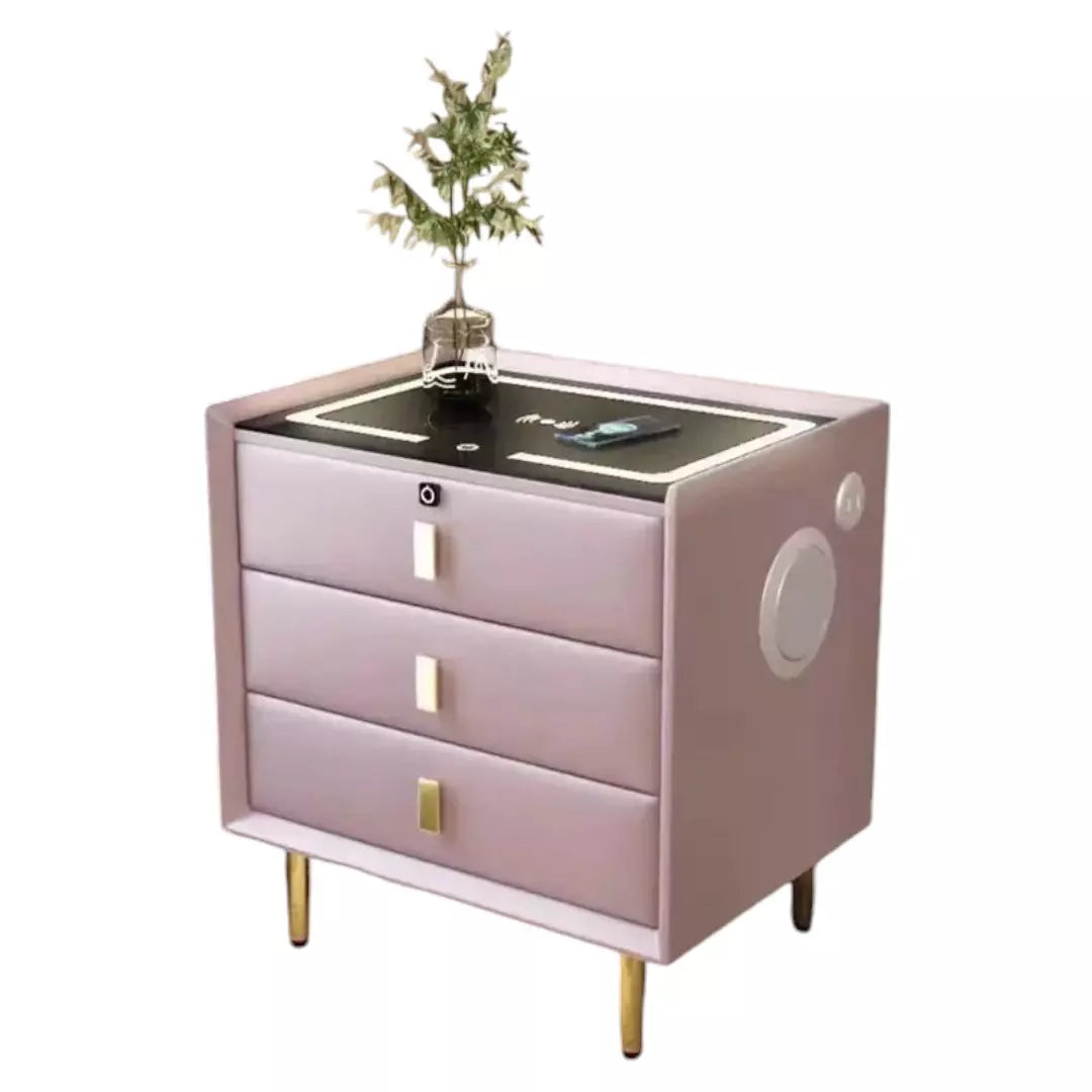 Mesa De Noche Inteligente Con Bocina Tres Cajones 4059 B2B
