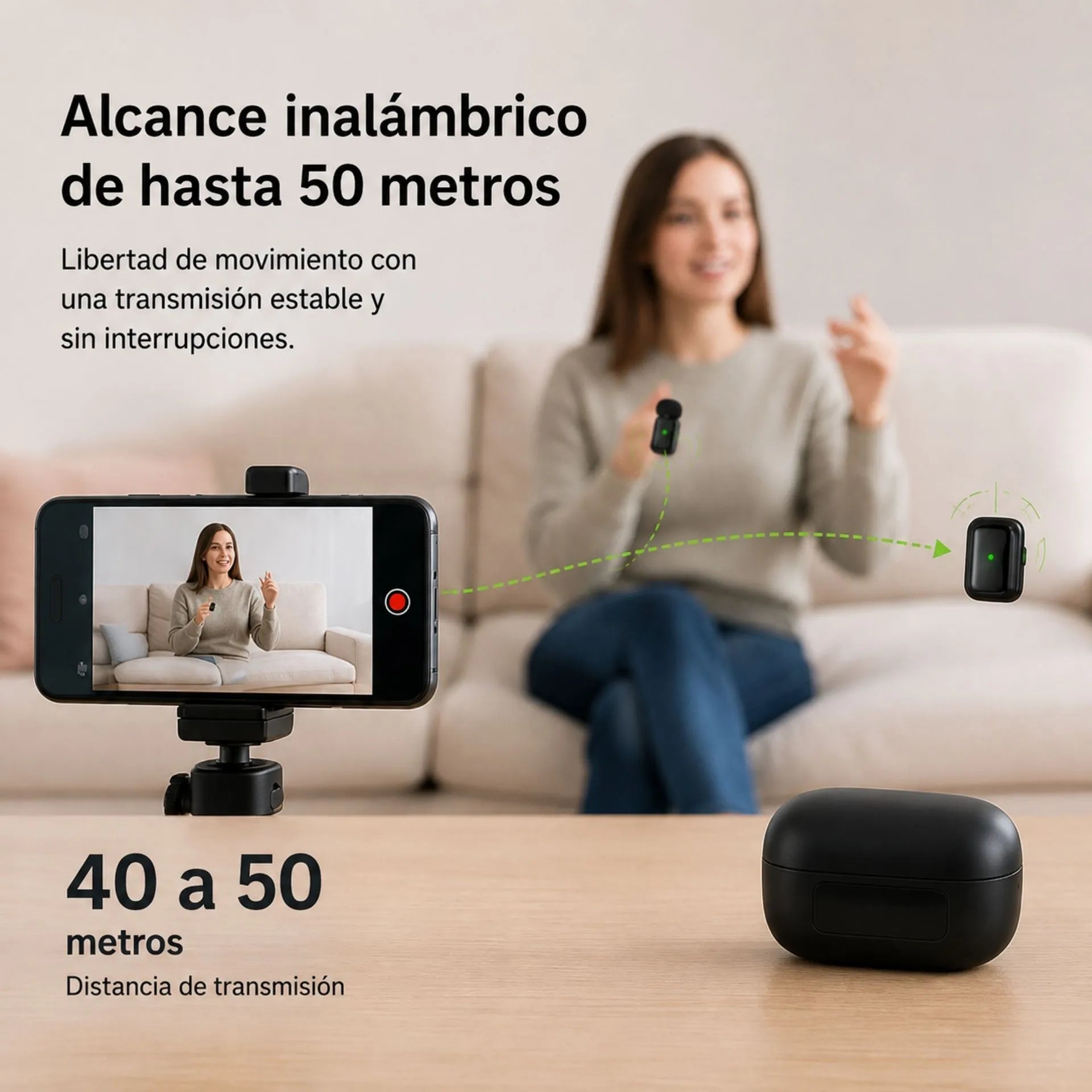 Micrófonos Inalámbricos De Solapa Tipo C Con Reducción De Ruido SGS MIC MWS 8