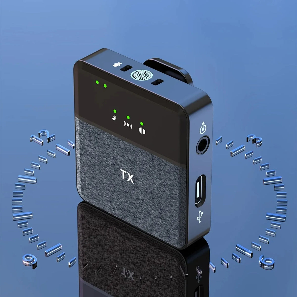 Micrófono De Solapa Inalámbrico Con Reducción De Ruido, Tipo C, iPhone Y 3.5mm SX9