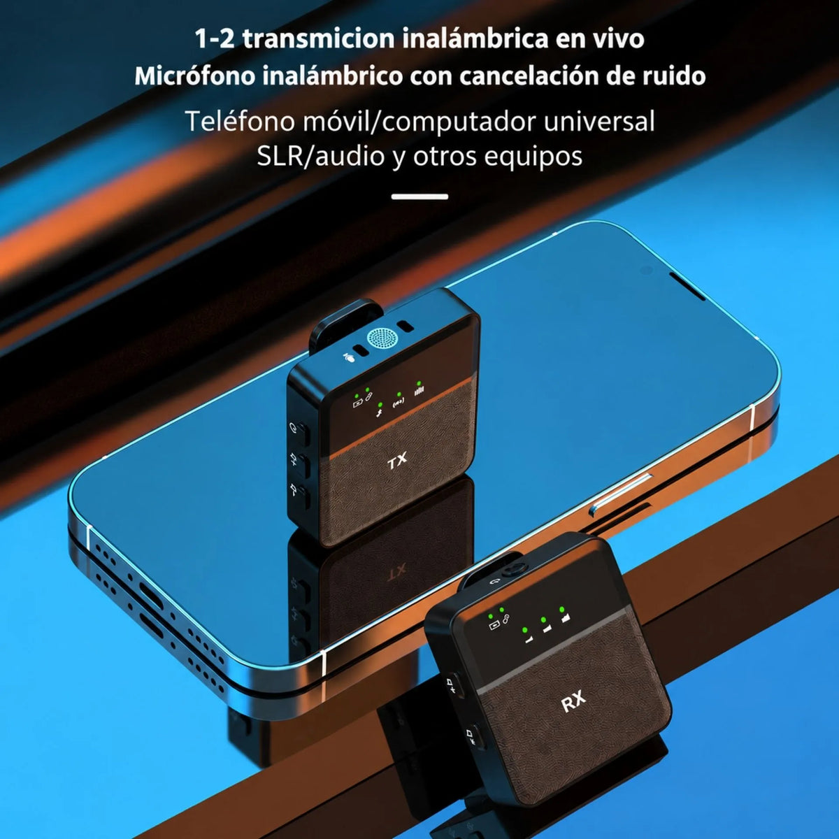 Micrófono De Solapa Inalámbrico Con Reducción De Ruido, Tipo C, iPhone Y 3.5mm SX9