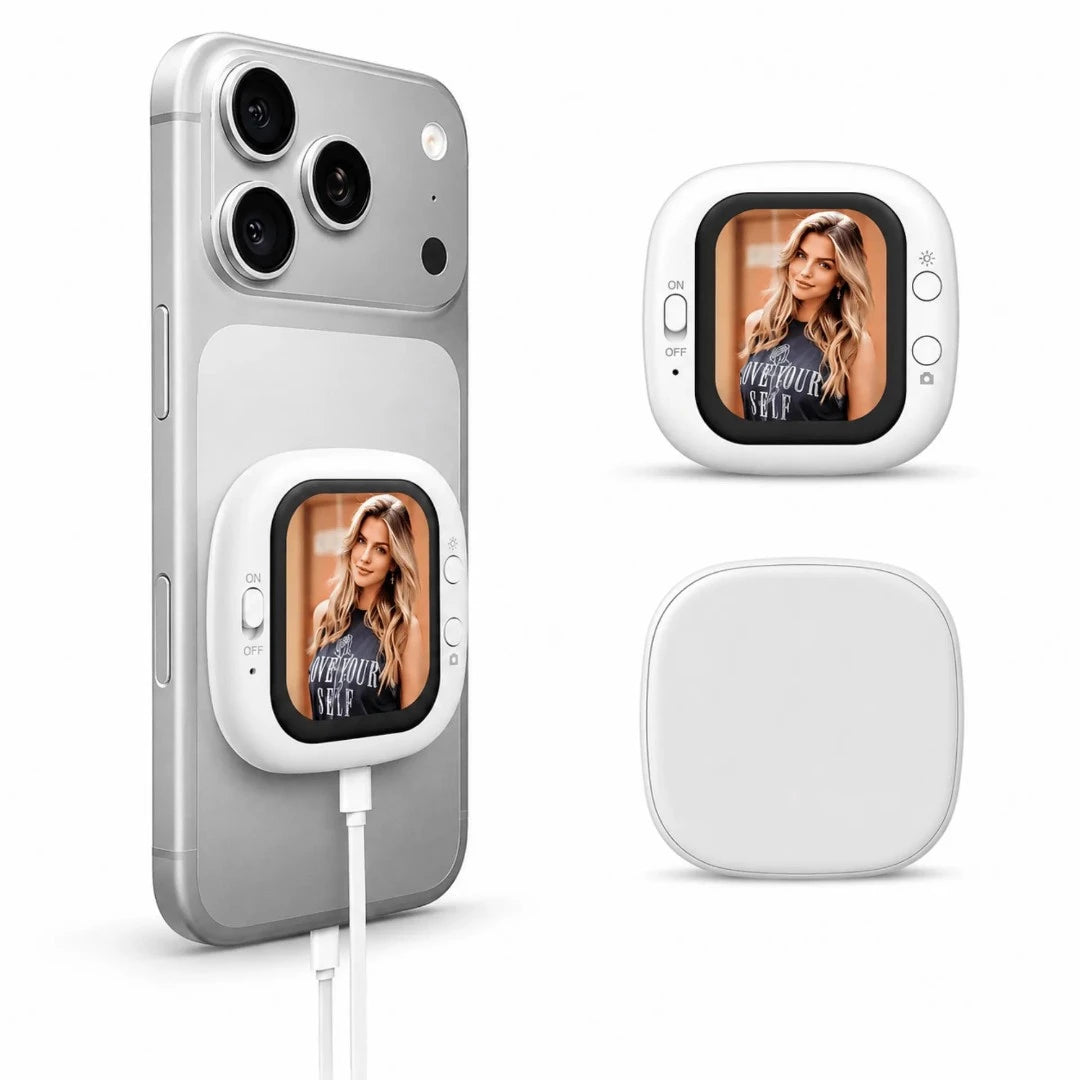 Pantalla Mini Vlog Magnética De 2 Pulgadas Compatible Con MagSafe Para iOS Y Android D12