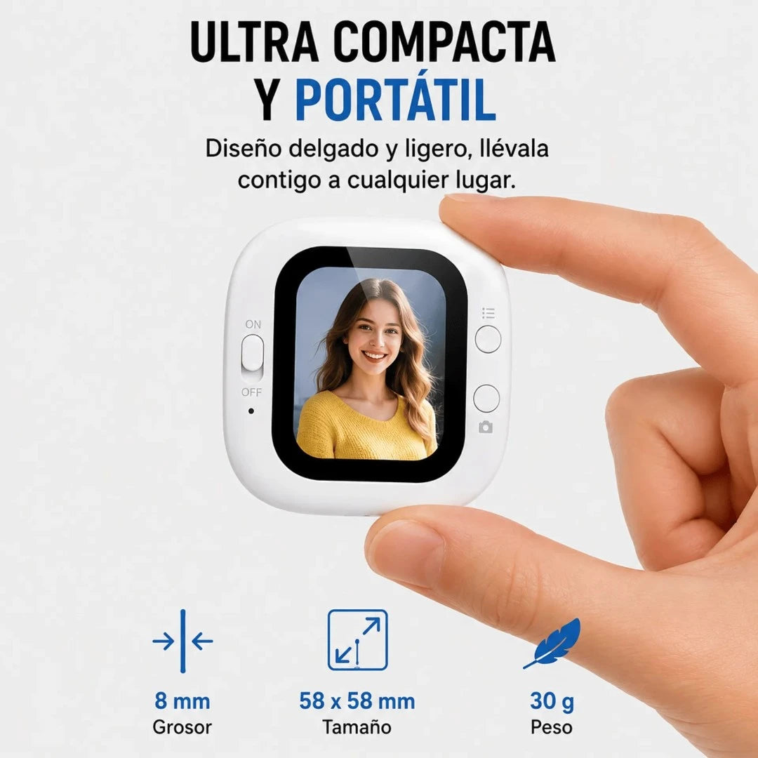 Pantalla Mini Vlog Magnética De 2 Pulgadas Compatible Con MagSafe Para iOS Y Android D12