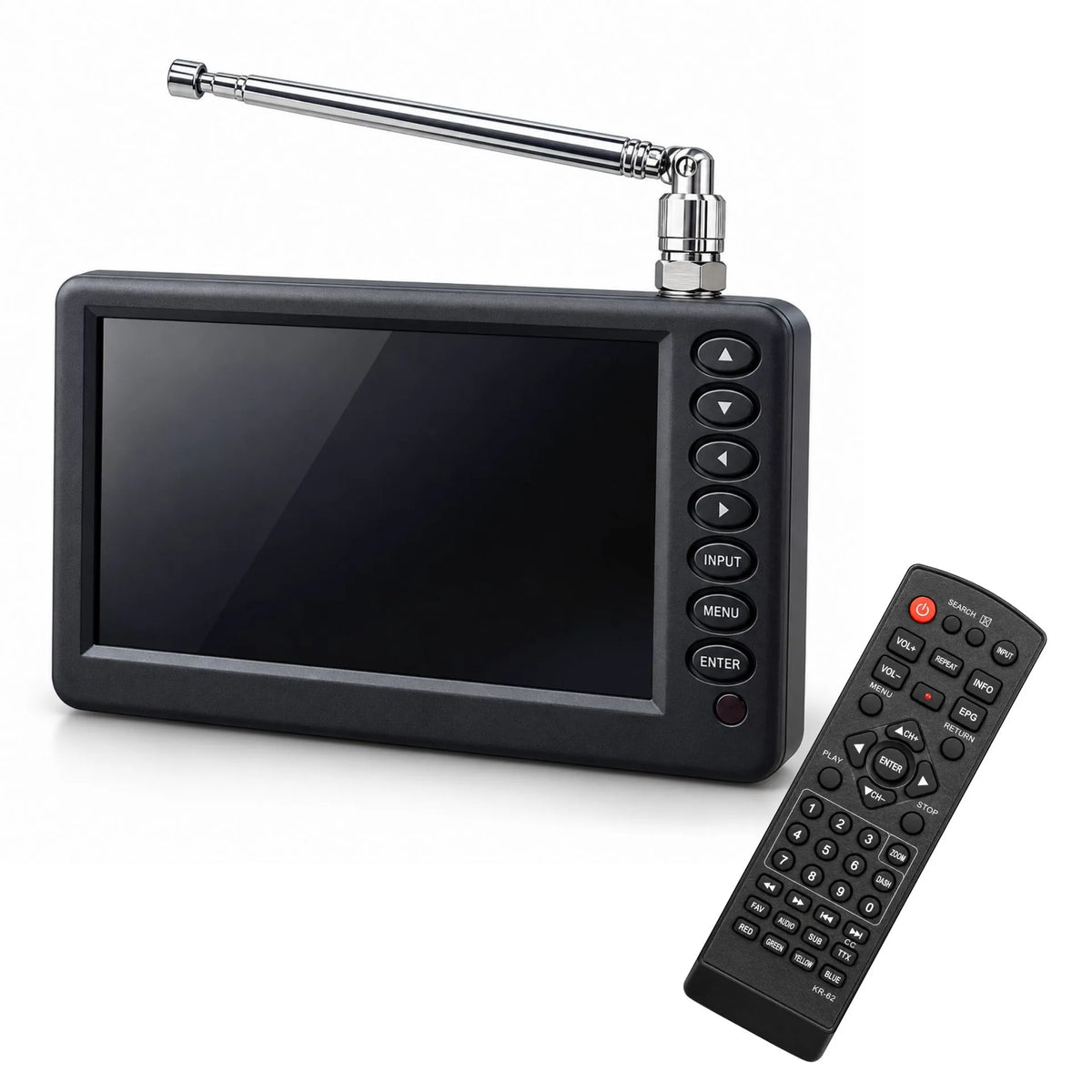 Mini Televisor Portátil Digital Con Antena TDT, Pantalla LED, USB Y Control Remoto D5