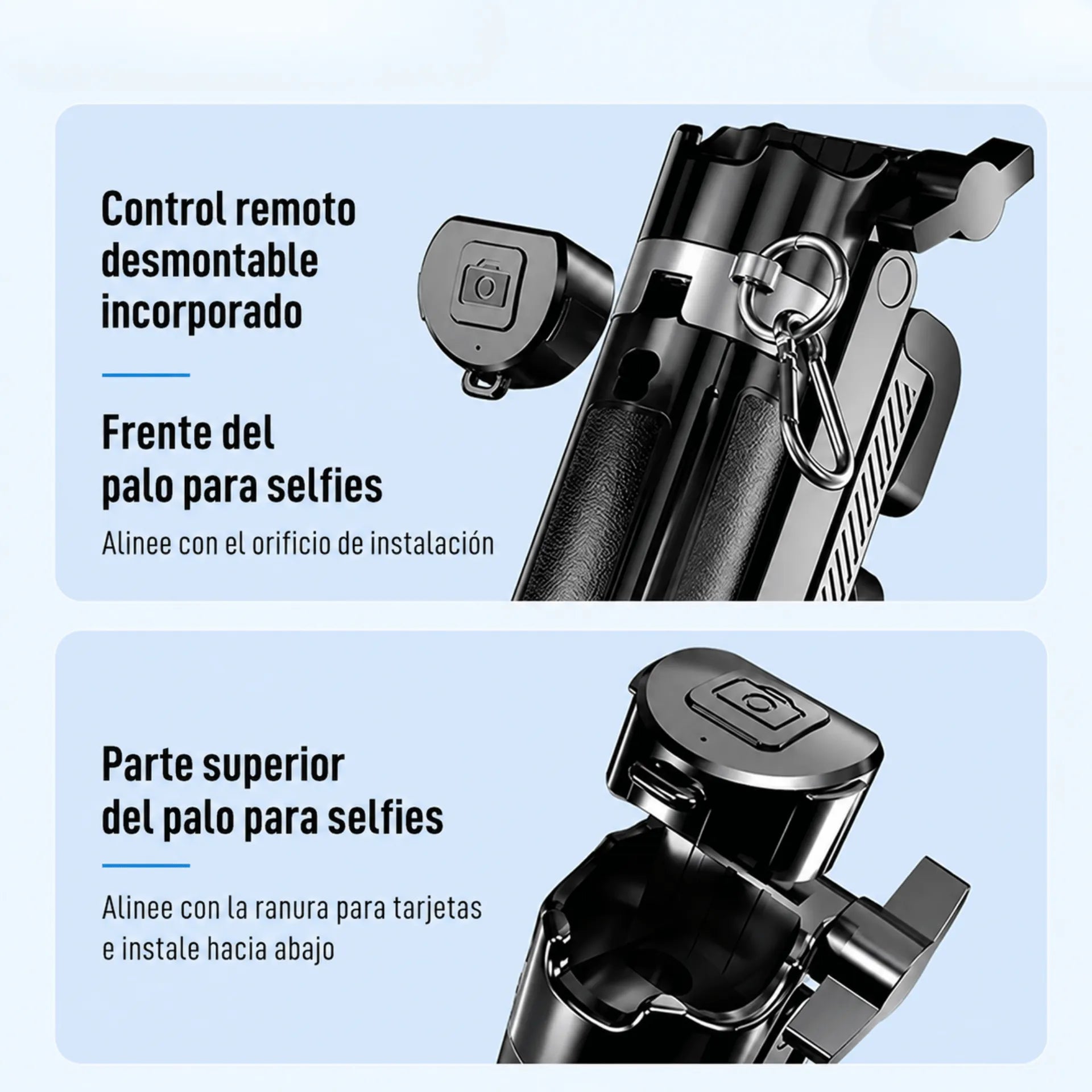 Mini Trípode Portátil Con Control Bluetooth Y Rotación 360° Baihuo City MY-7775
