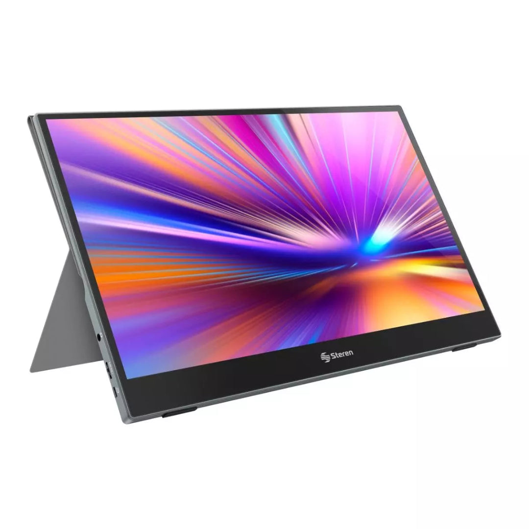 Monitor Portátil Táctil 15.6” Full HD para Duplicar Pantalla con USB-C y Mini HDMI Steren DIS-116T