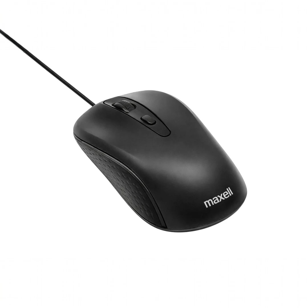 Mouse Alámbrico USB Con DPI Graduable De 4 Niveles Y Diseño Ergonómico Maxell MOWR-101