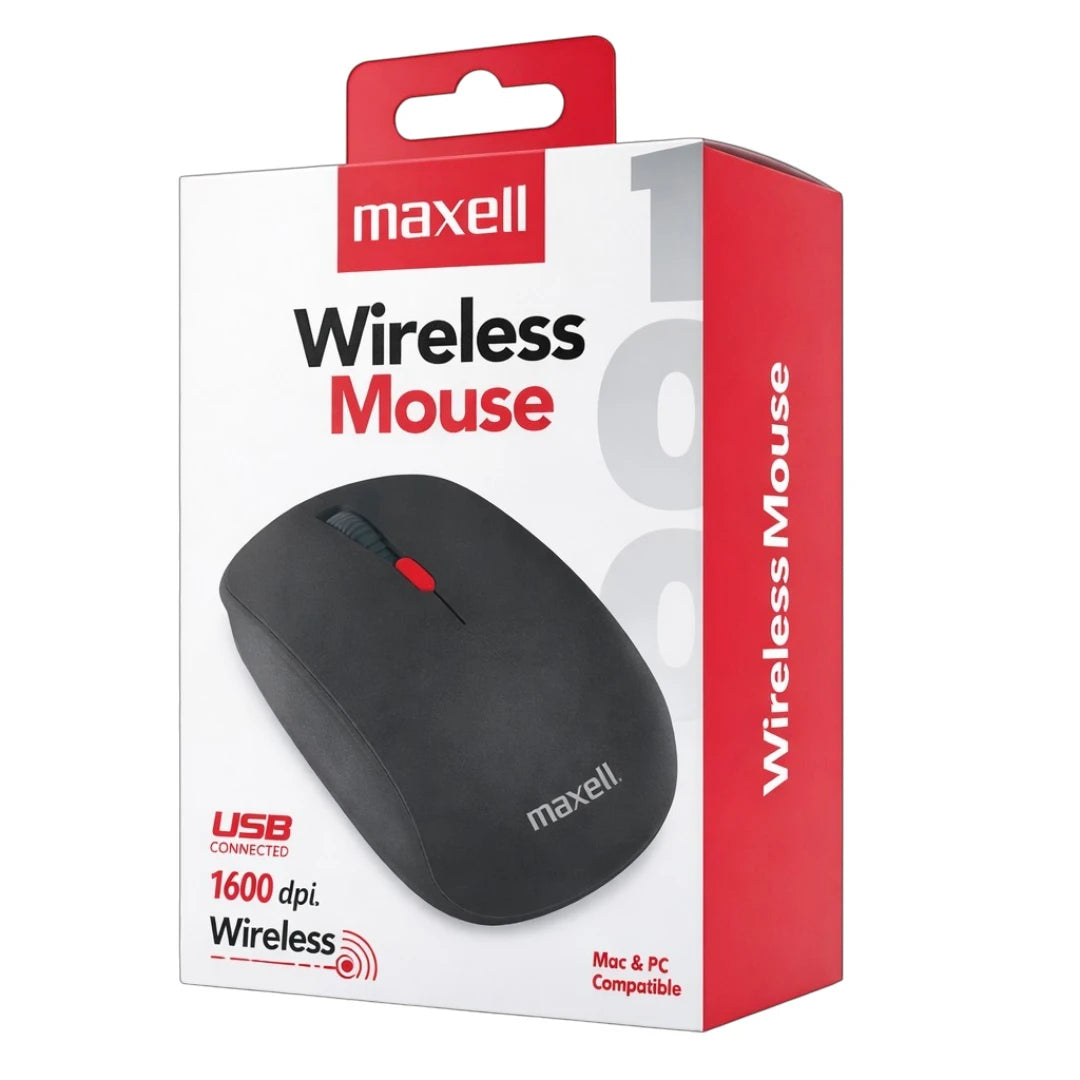 Mouse Inalámbrico Con Adaptador USB Y DPI Graduable De 3 Niveles Maxell MOWL-100