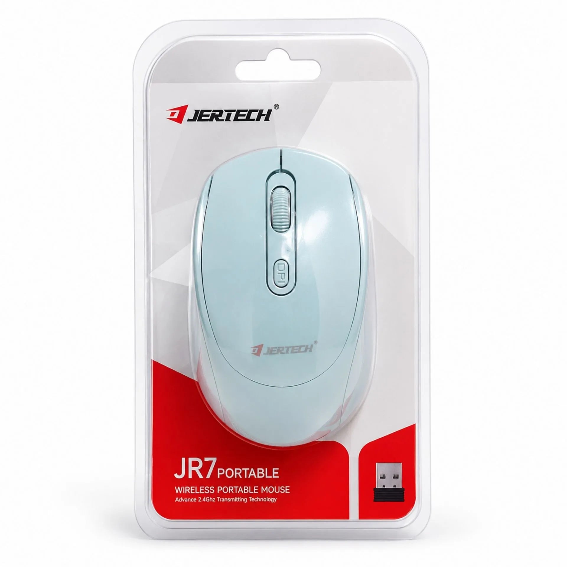 Mouse Inalámbrico Receptor USB 2.4G DPI Ajustable 2400 Jertech JR7