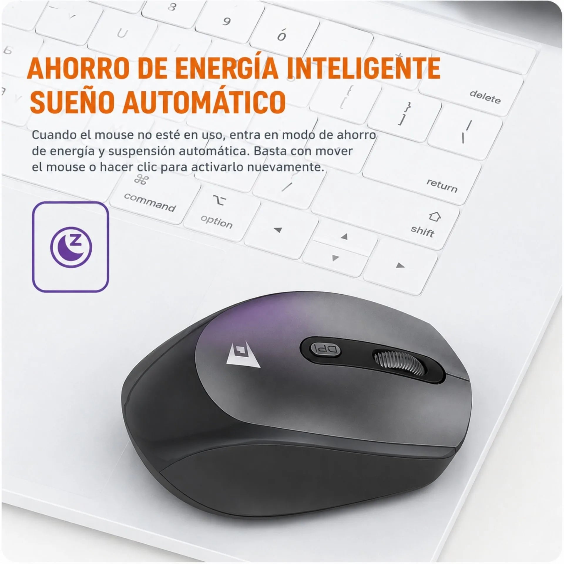 Mouse Inalámbrico Receptor USB 2.4G DPI Ajustable 2400 Jertech JR7