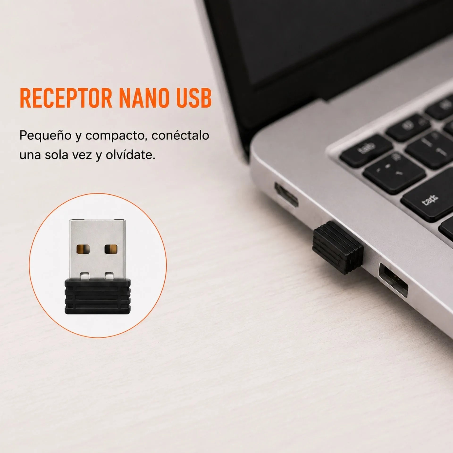 Mouse Inalámbrico Slim USB 2.4G a Batería Jertech JR10