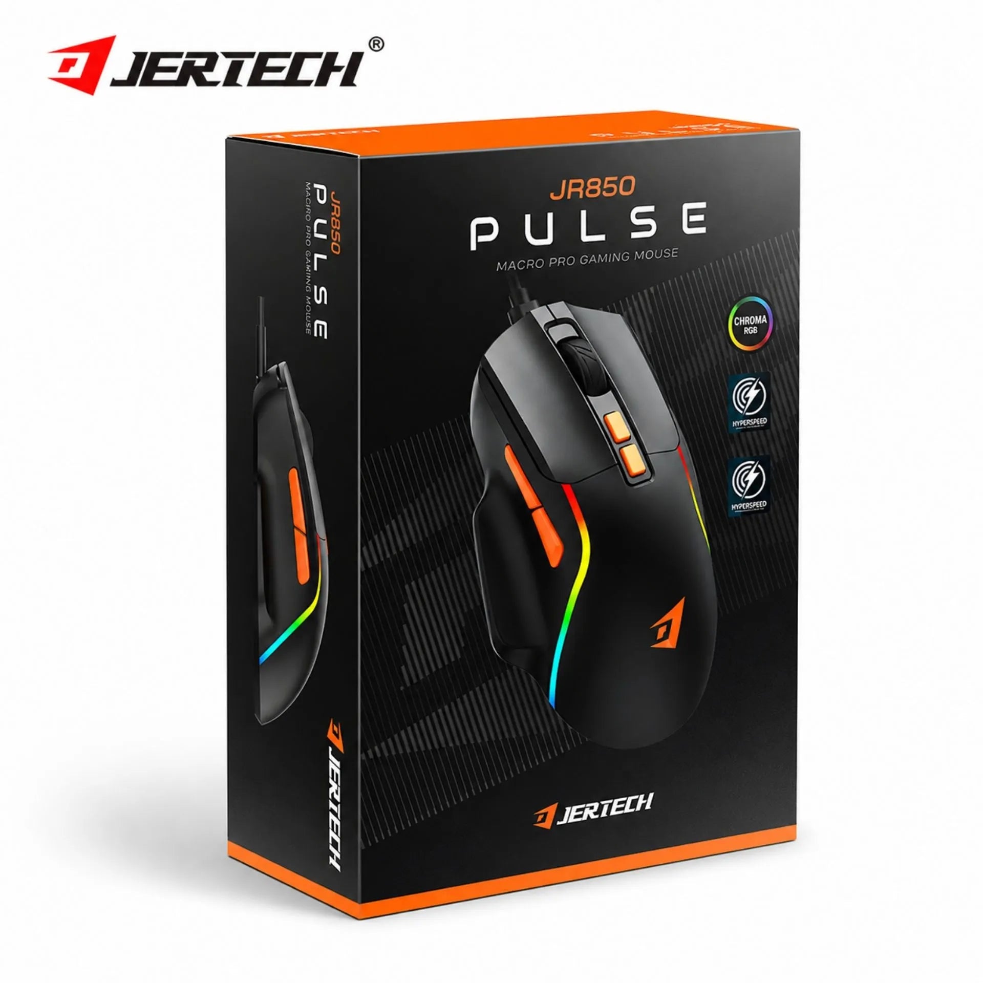 Mouse Gamer Alámbrico USB RGB 3600 DPI 7 Botones Jertech JR850