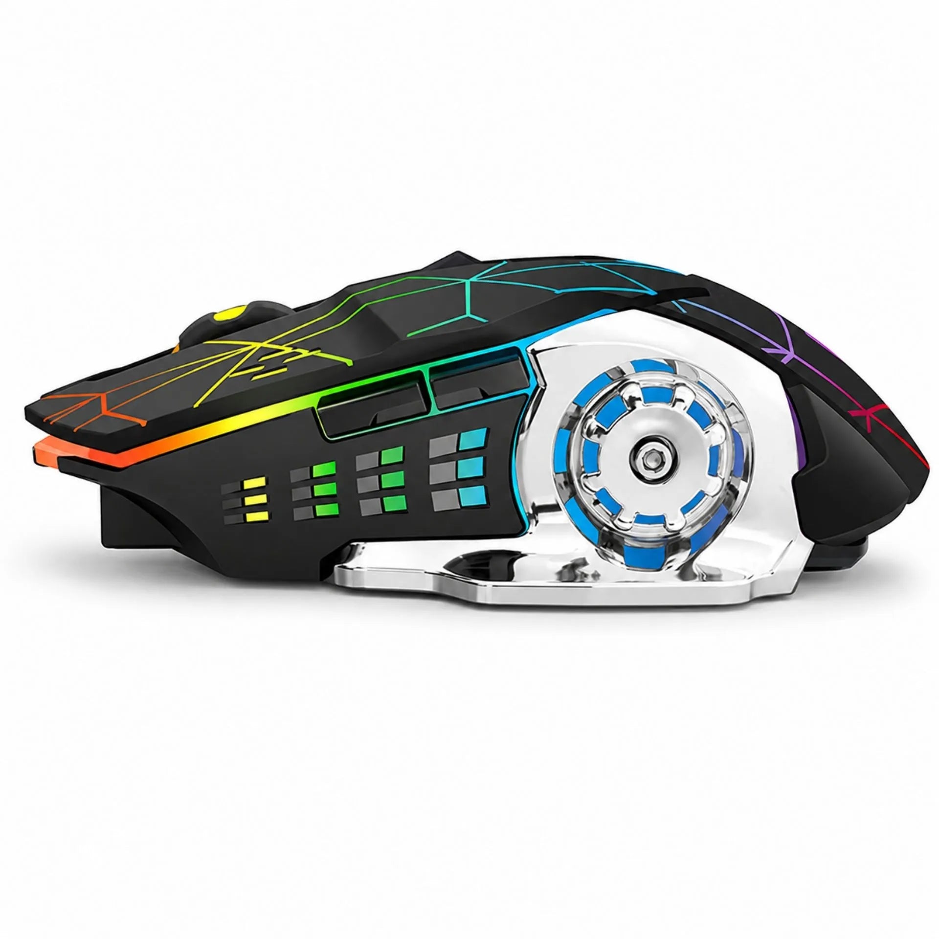 Mouse Gamer Inalámbrico Bluetooth Y USB 2.4G Recargable Jertech W200