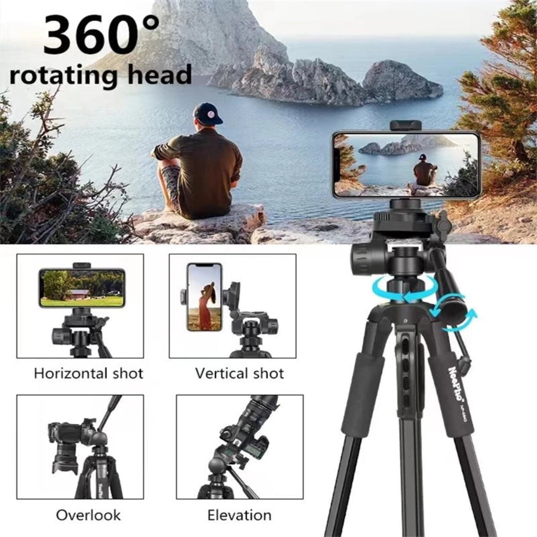 Trípode Profesional Neepho Con Estuche De Transporte NP-8840