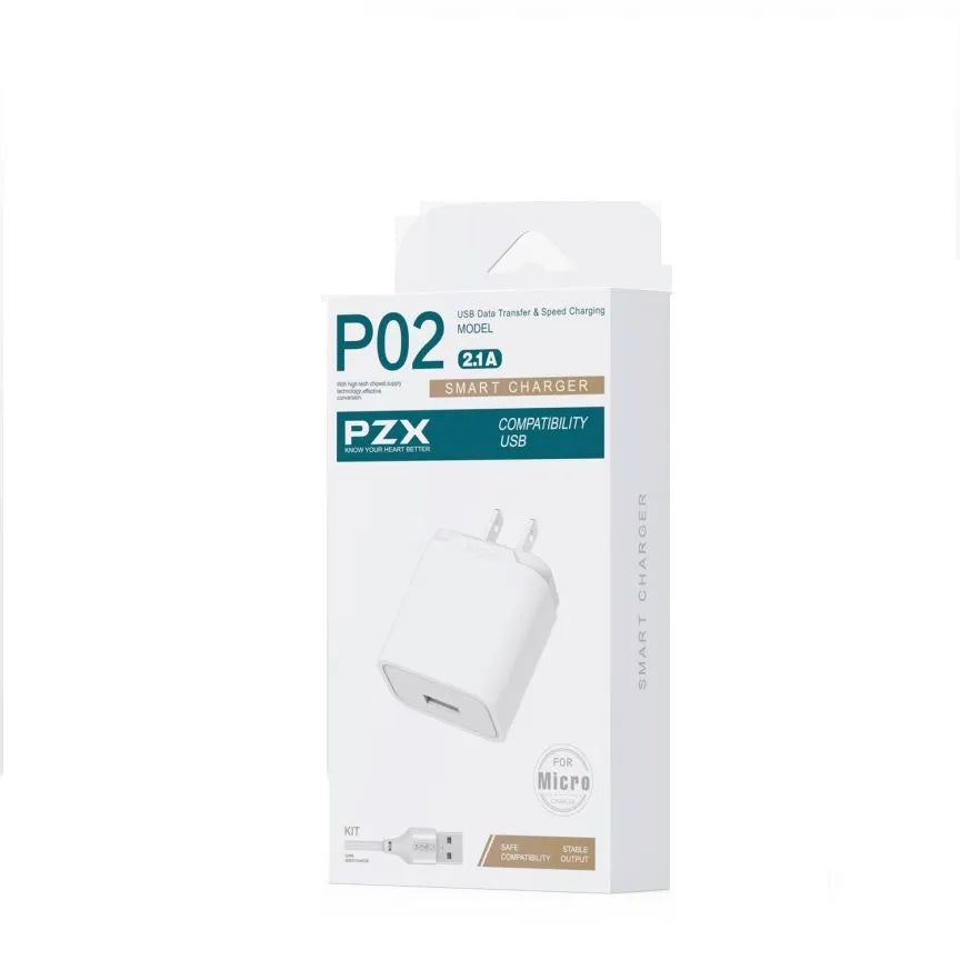 Cargador Para Celular 2.1A PZX P02