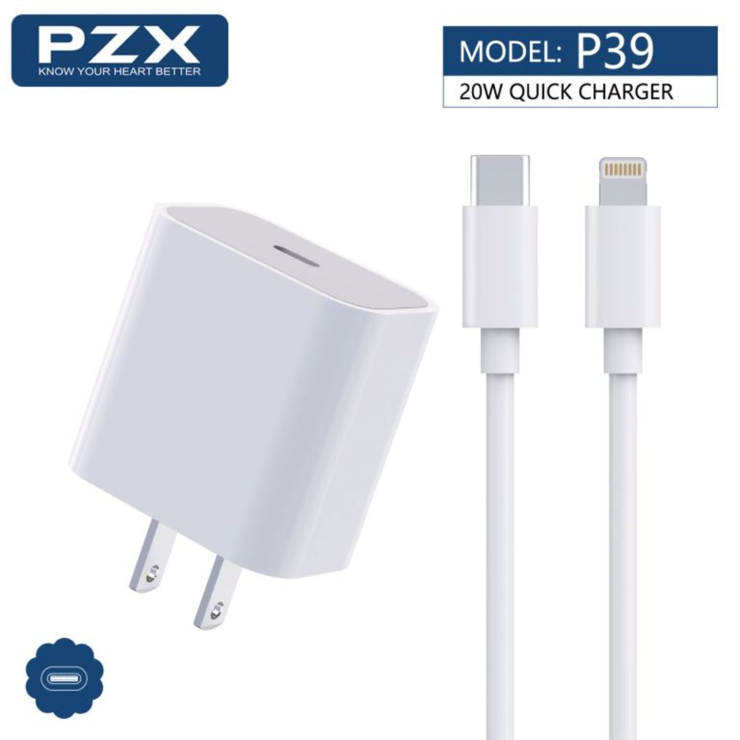 Cargador Para Telefono Celular IPhone 20W PZX P39 B2B