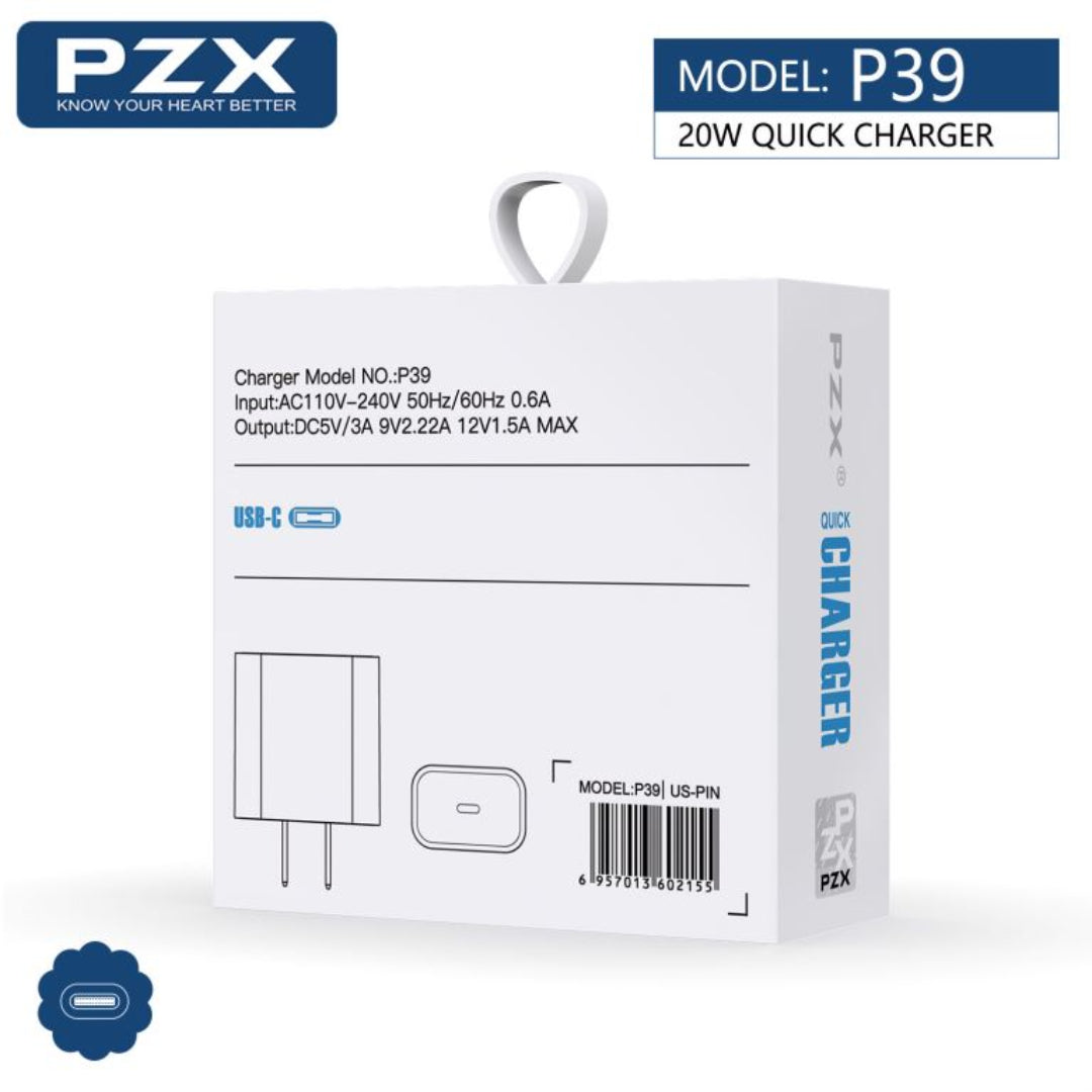 Cargador Para Telefono Celular IPhone 20W PZX P39 B2B