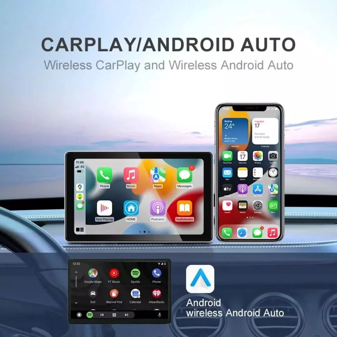 Pantalla Para Carro Car Play Y Android Auto Stereo Portable CP7