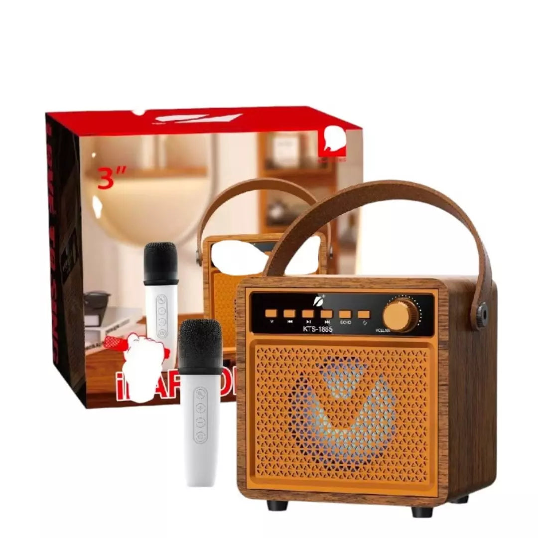 Radio Parlante Recargable Estilo Cabina Vintage KTS-1865