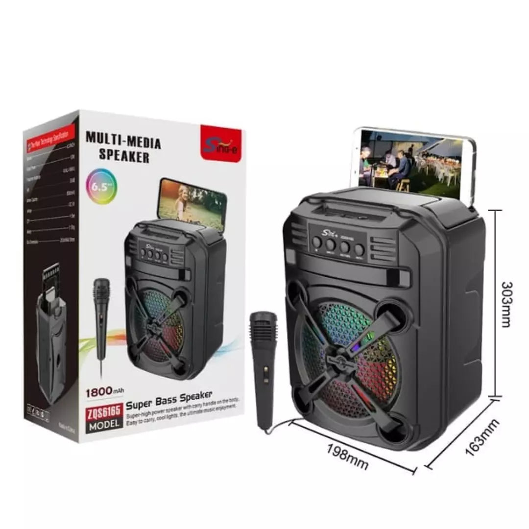 Radio Parlante ZQS Con Retroiluminado Recargable ZQS6165