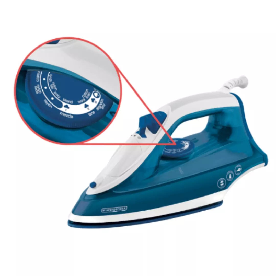 Plancha de Ropa Black And Decker Con Suela De Ceramica  IRBD350