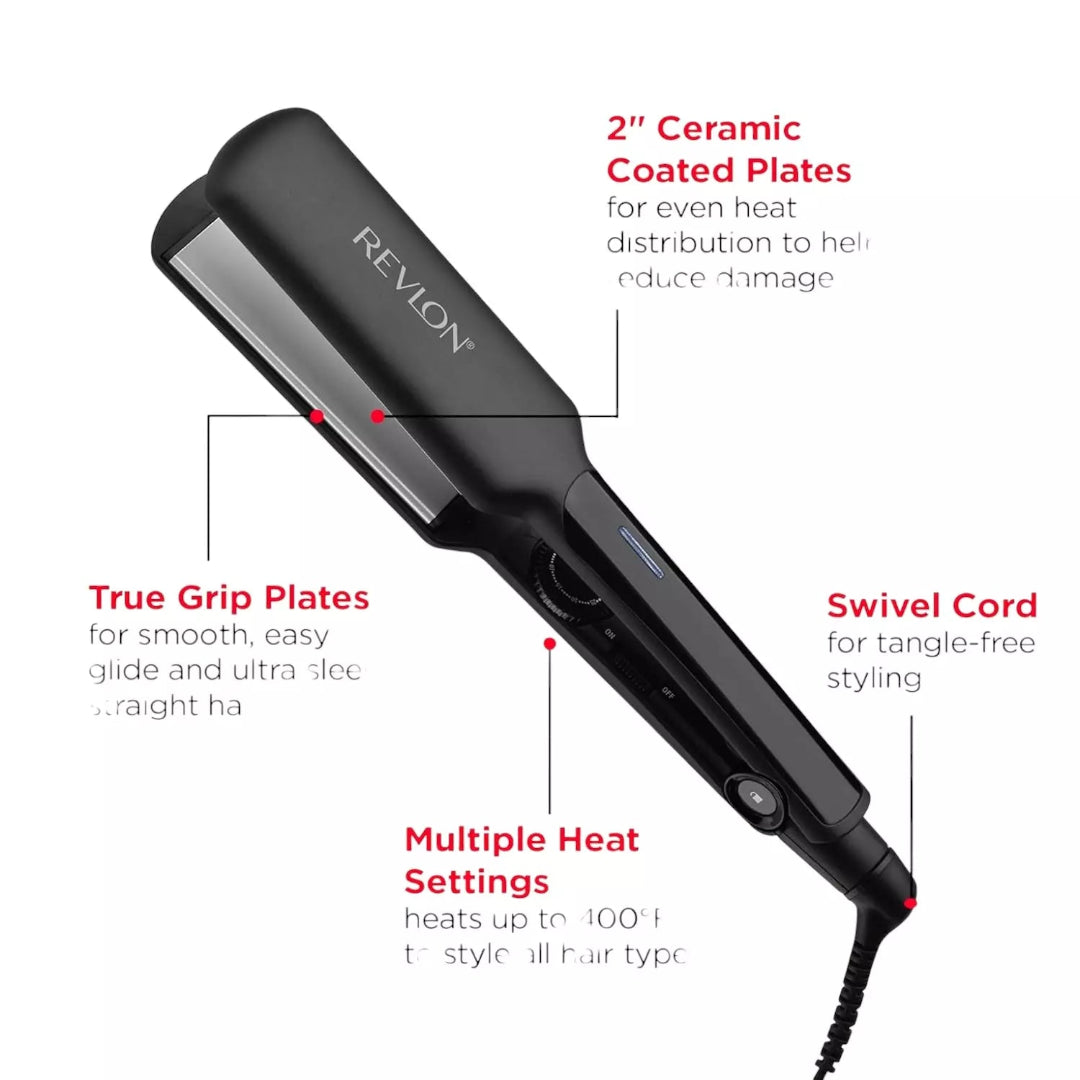 Plancha Revlon Para Cabello Con Placas De Ceramica RVST2182