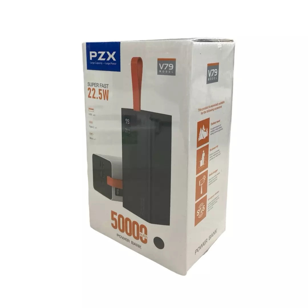 Power Bank PZX 50.000 mAh Carga Rapida con Potencia de 22.5w V79