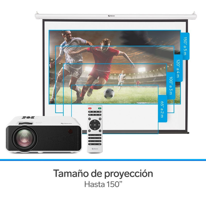 Cargue la imagen en el visor de la galería, Proyector Casero HD 7000 Lúmenes Steren PRO-300 ¡Envío Gratis!

