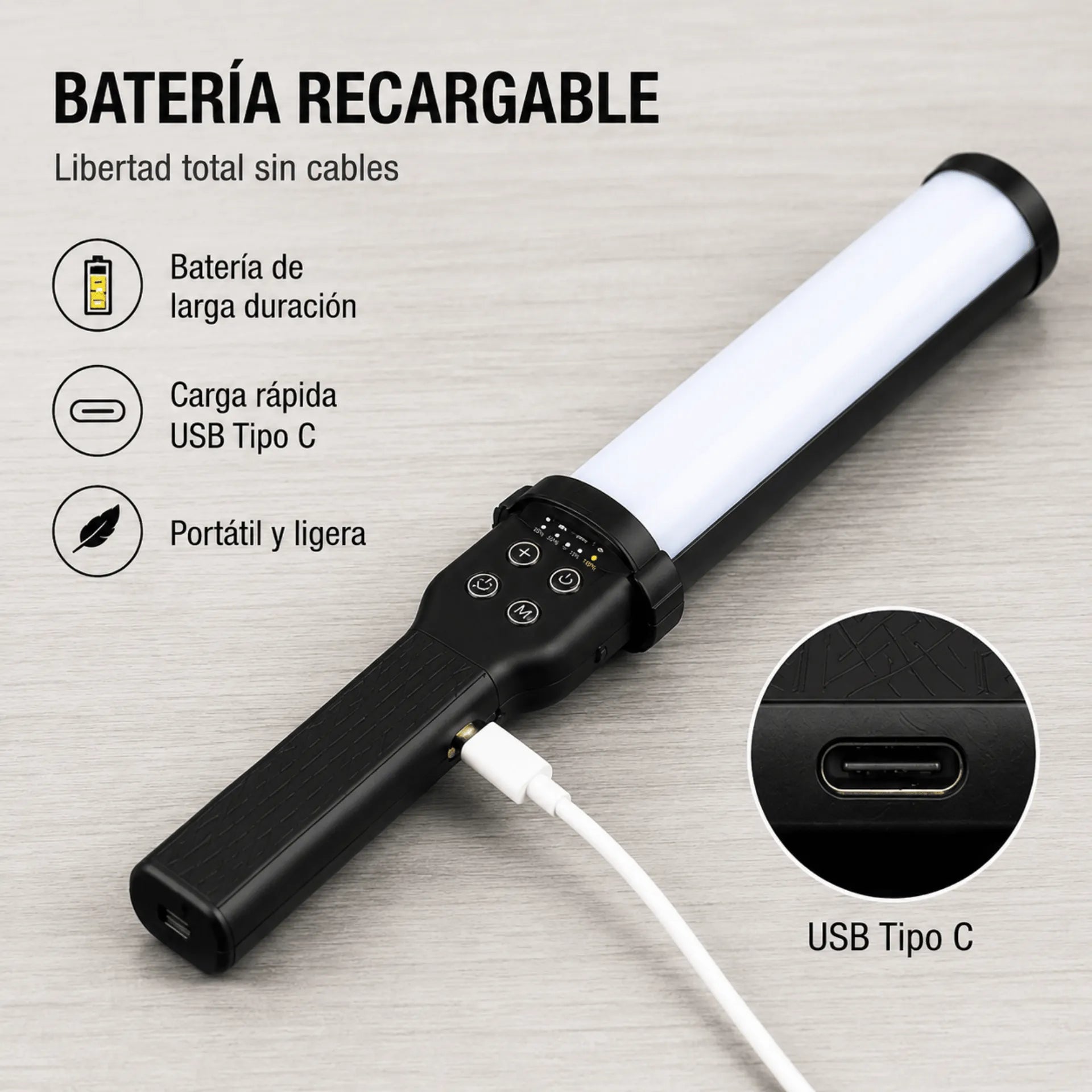 Panel De Luz RGB LED 25W Con Control Remoto Touch Baihuo City MY-7308