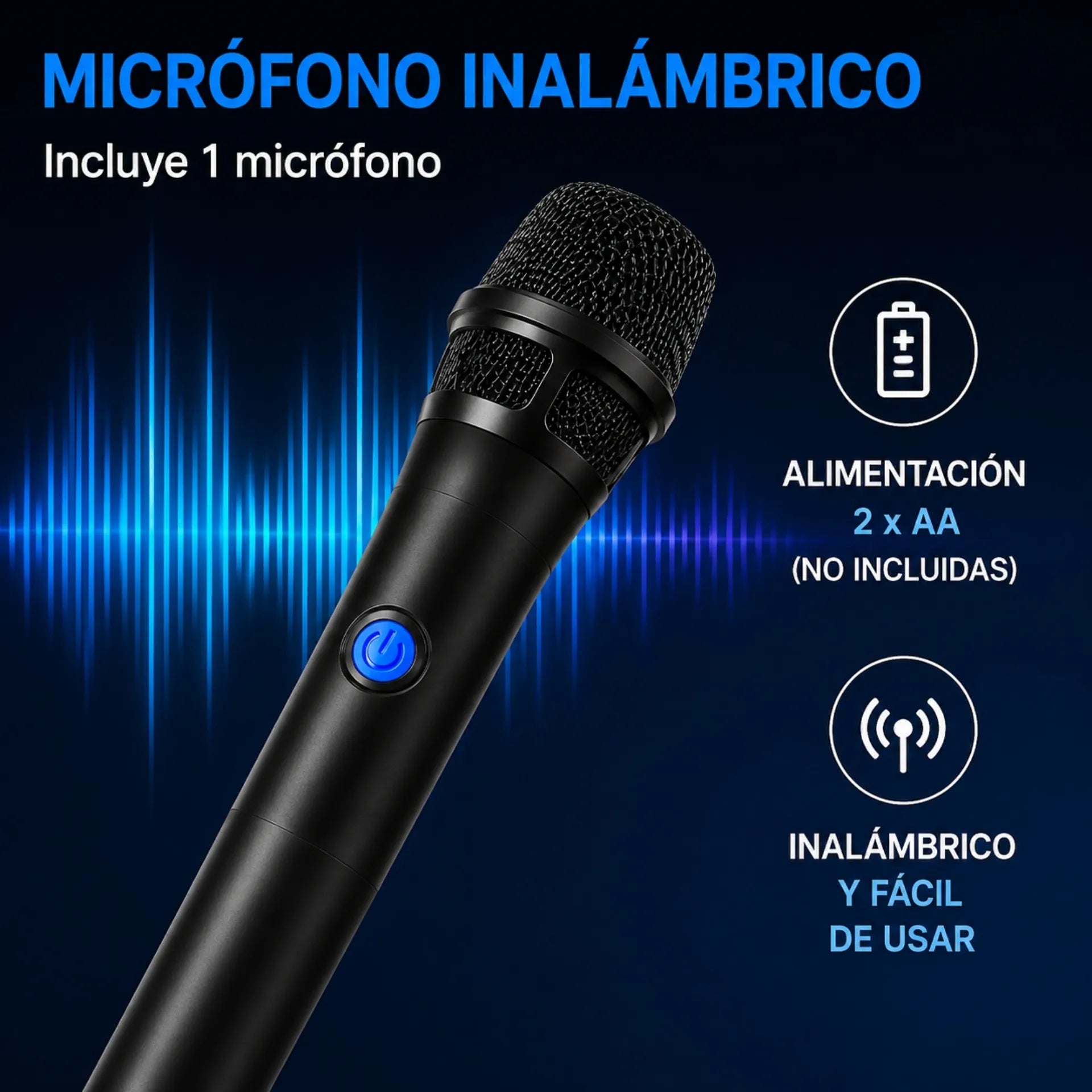 Parlante Bluetooth Portátil 6.5 Pulgadas Con Micrófono Inalámbrico Greatnice GTS-2412