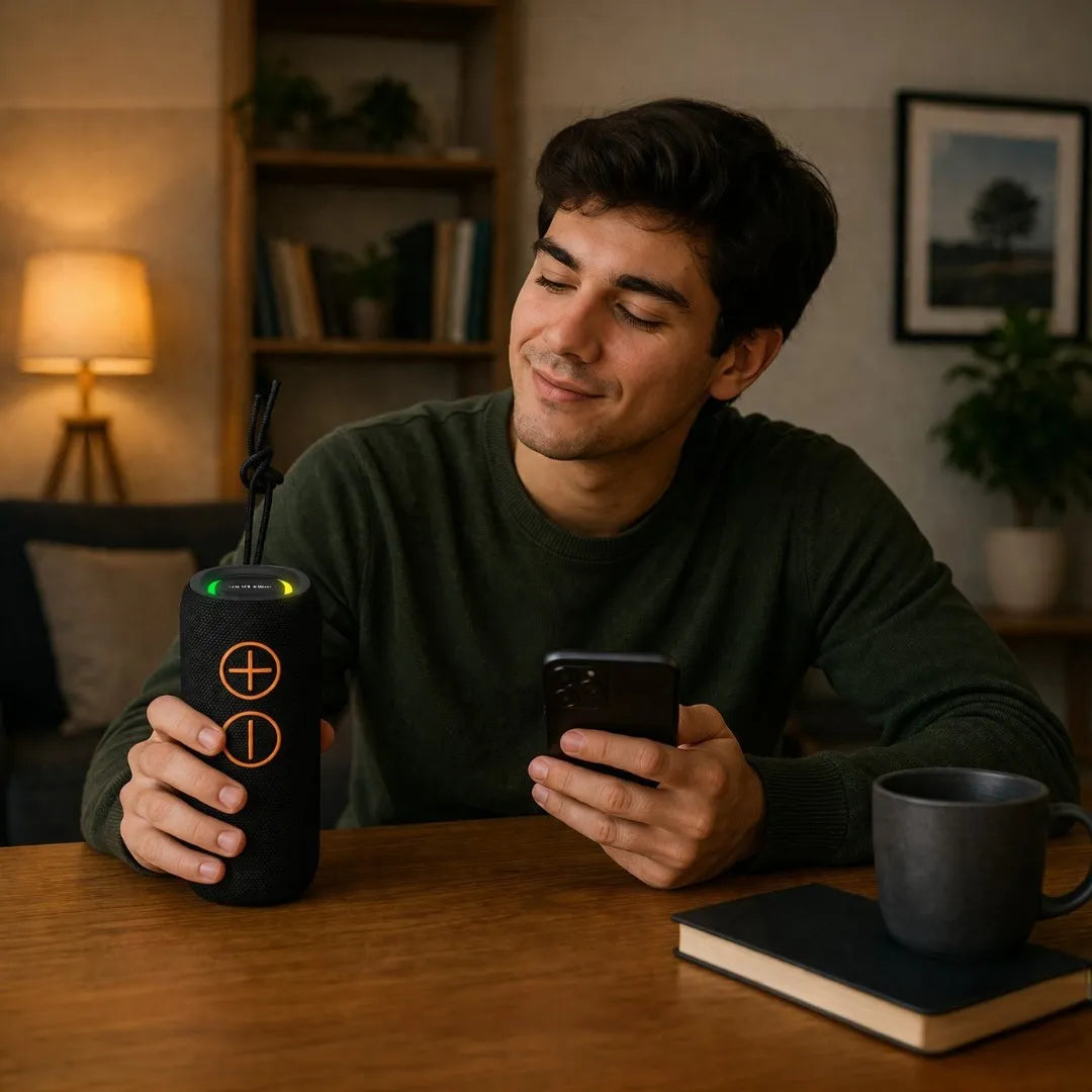 Parlante Bluetooth Portátil Con ExtraBass, TWS y Resistencia IPX6 KMS-329