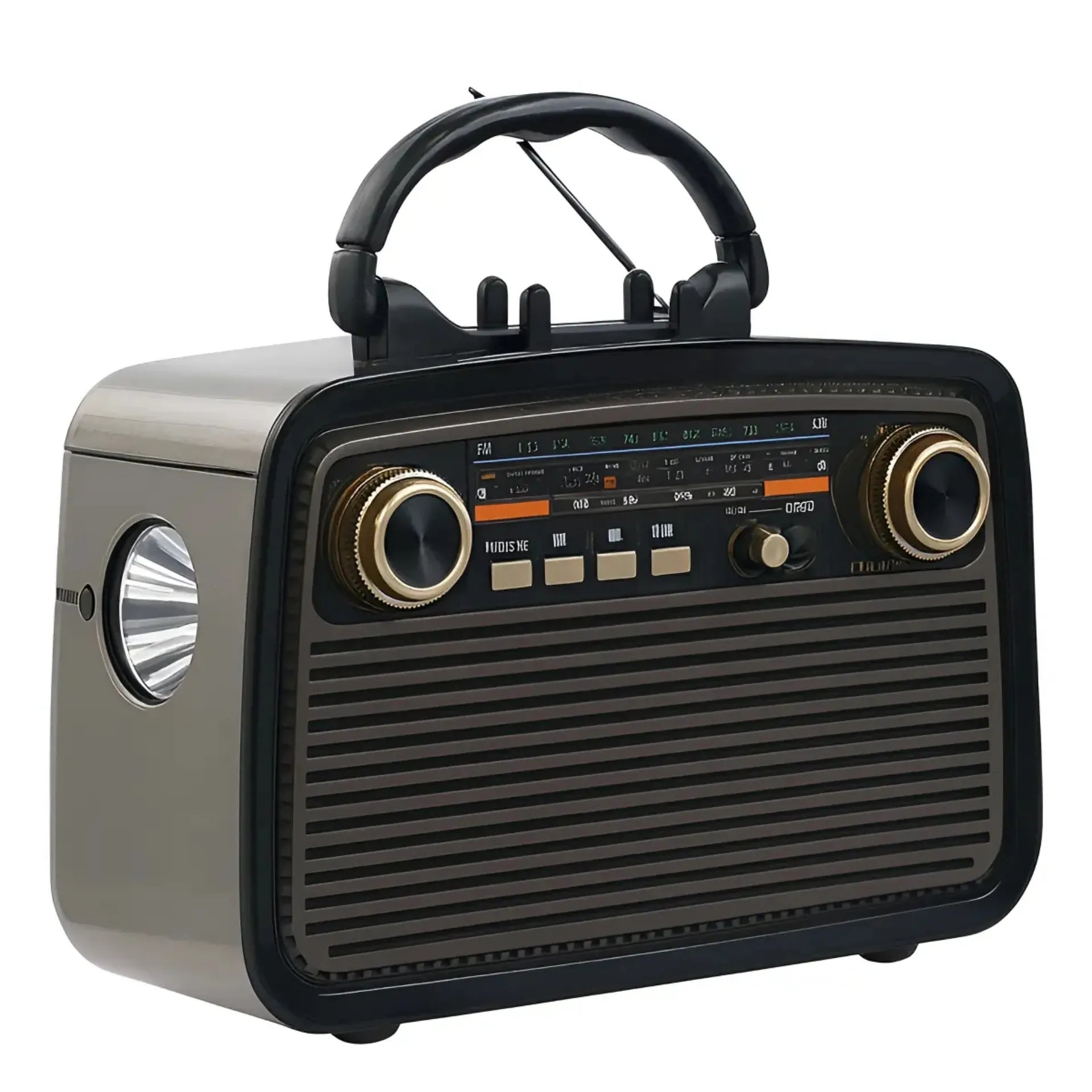 Radio Parlante Retro Vintage Bluetooth Con Radio AM/FM/SW y Luz De Emergencia KTF-1467
