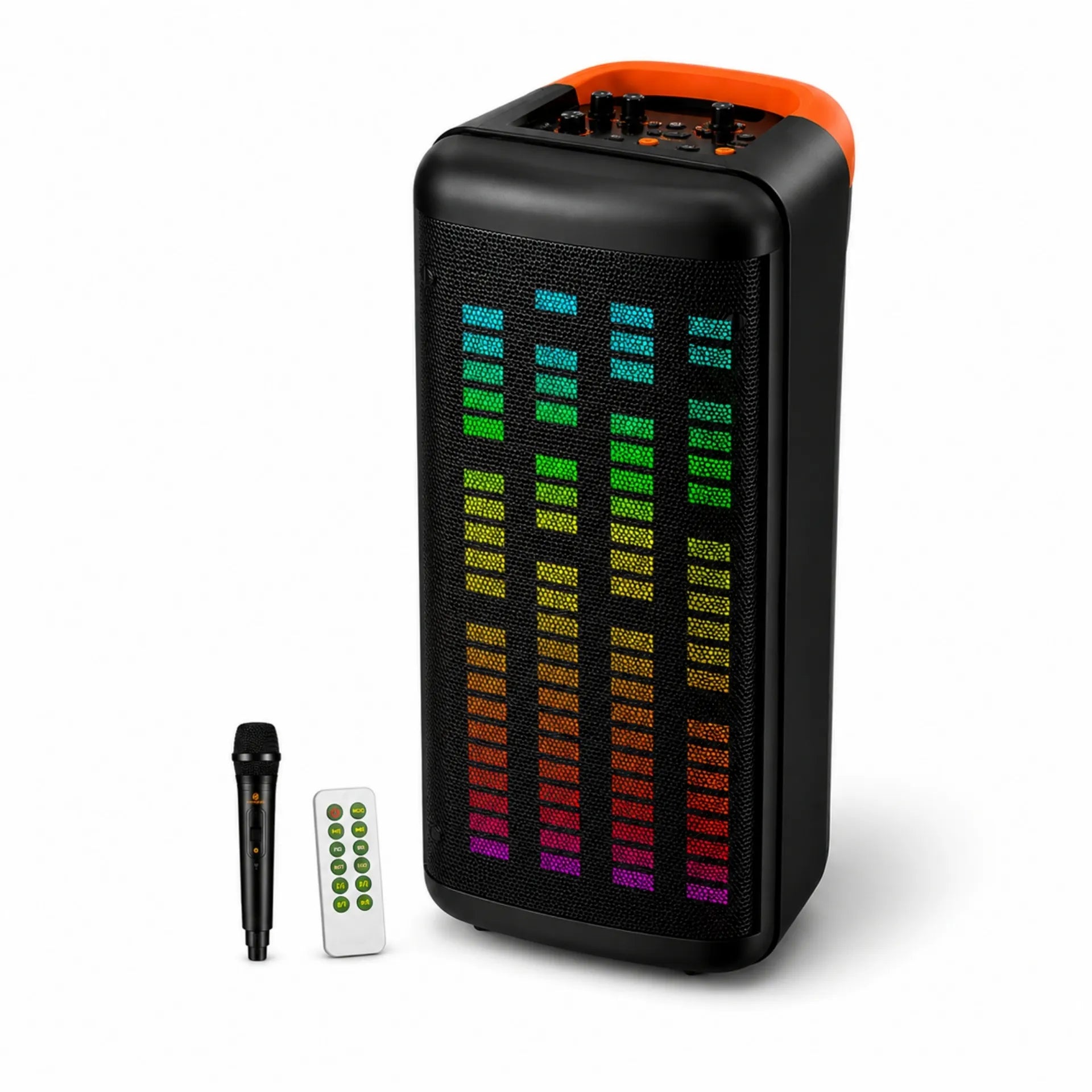 Parlante Cabina Bluetooth Torre 8 Pulgadas Con Luces RGB y Micrófono Kbroad KTS-1760