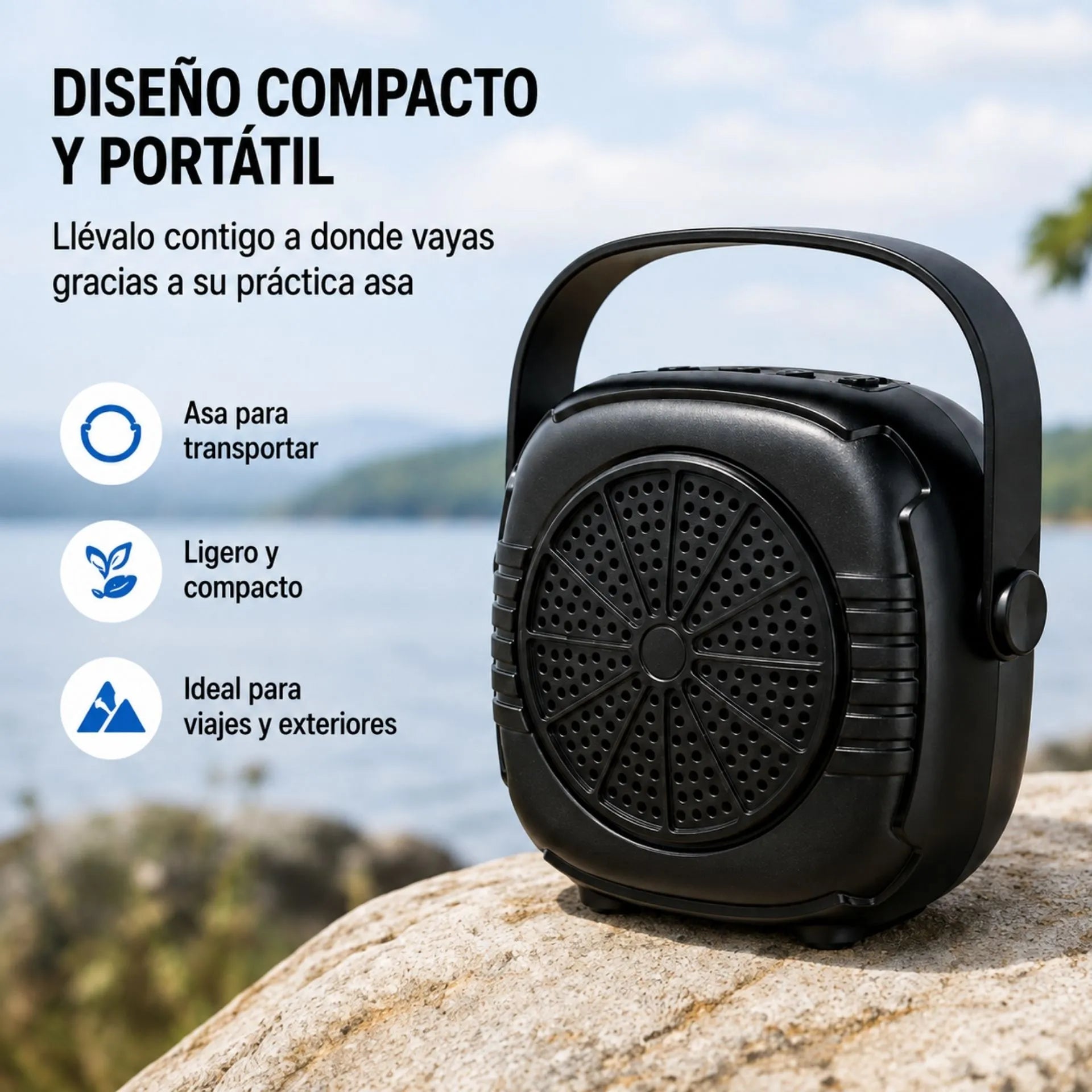 Mini Parlante Bluetooth Portátil Recargable 5W GREATNICE GTS-1683