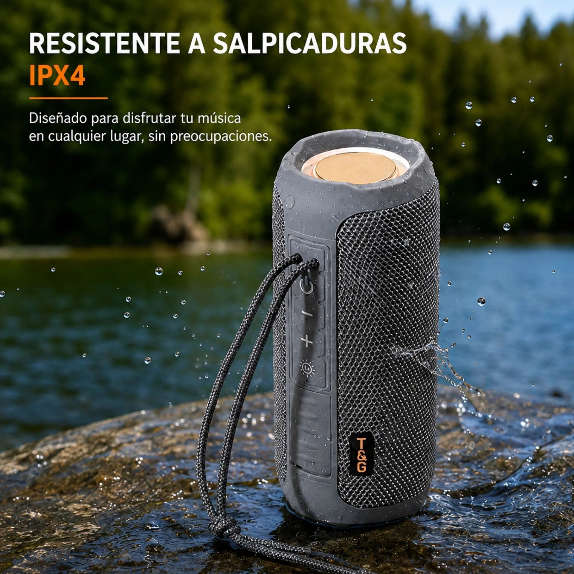 Parlante Portátil Recargable Bluetooth 10W Con TWS E IPX4 T&G TG-227