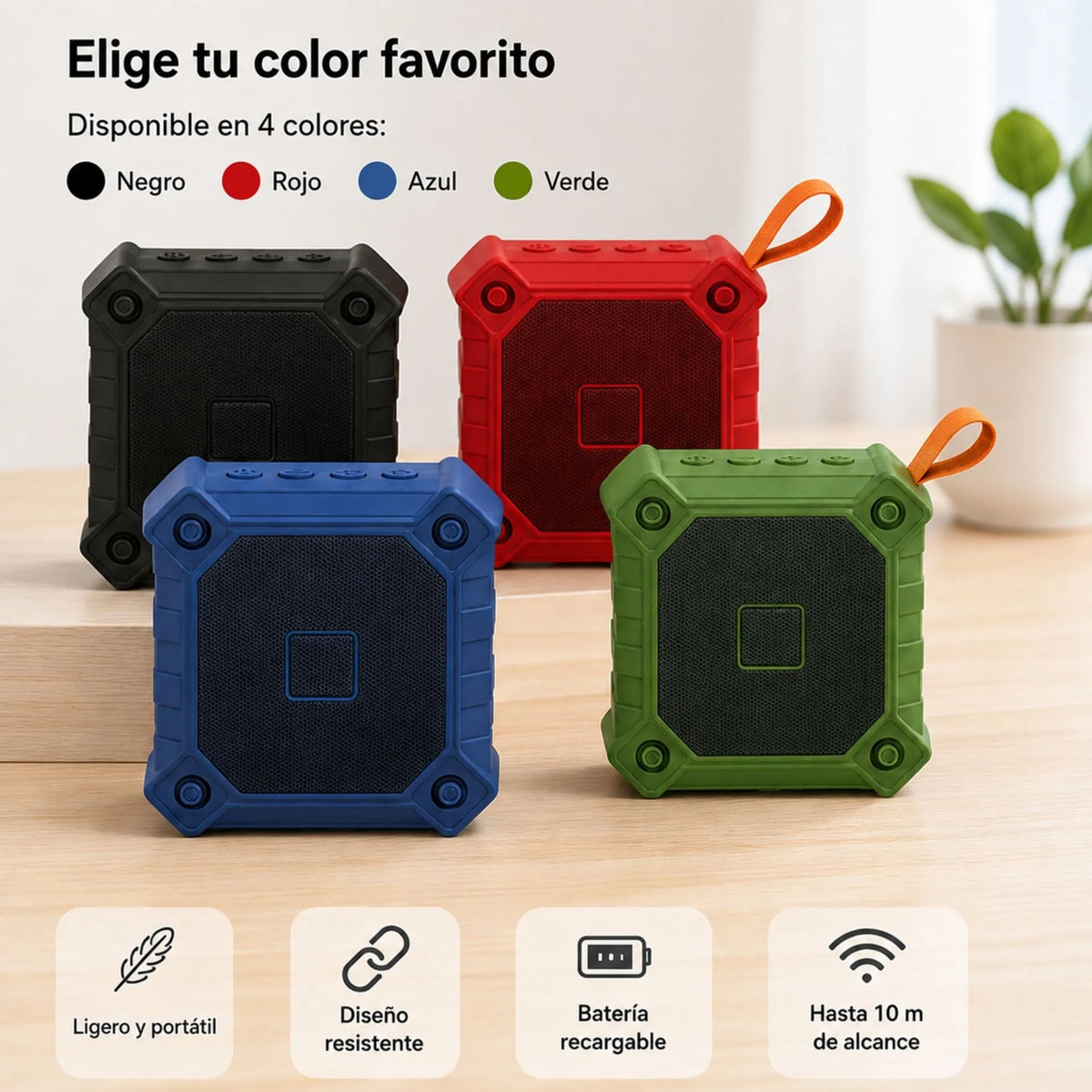 Parlante Bluetooth Portátil 3W Con Función TWS, USB Y TF X-318