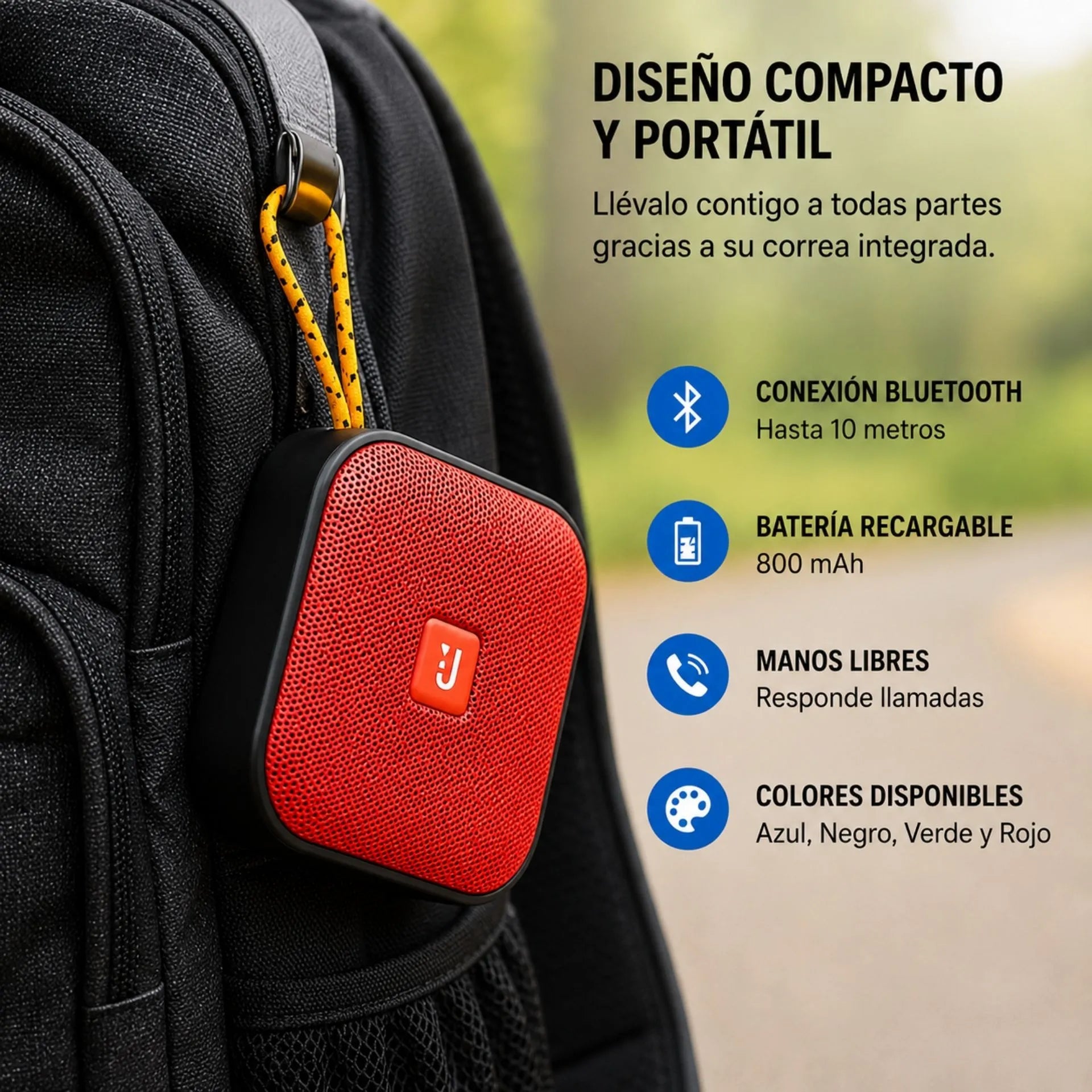 Parlante Bluetooth Portátil 5W Con USB Y TF X-516