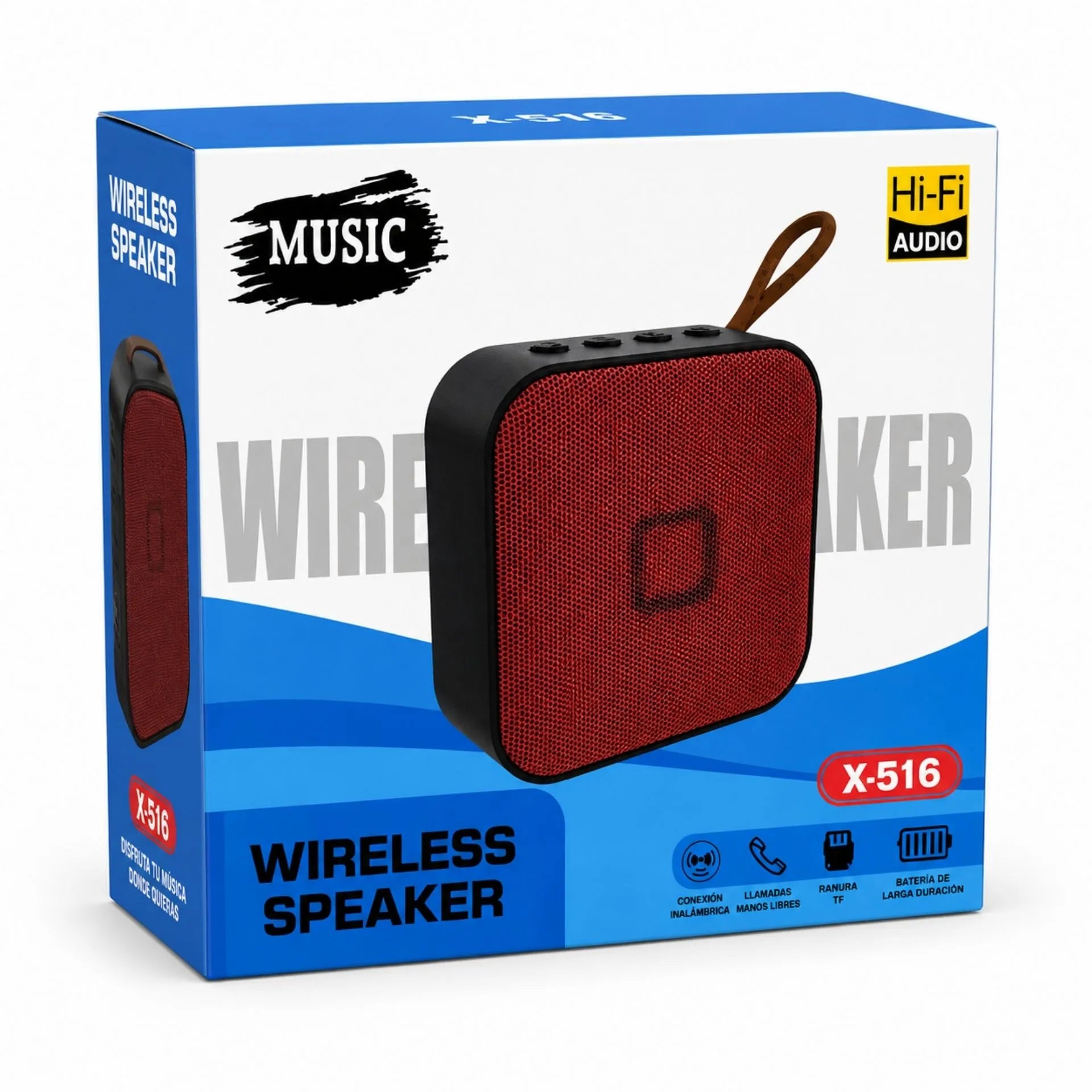 Parlante Bluetooth Portátil 5W Con USB Y TF X-516