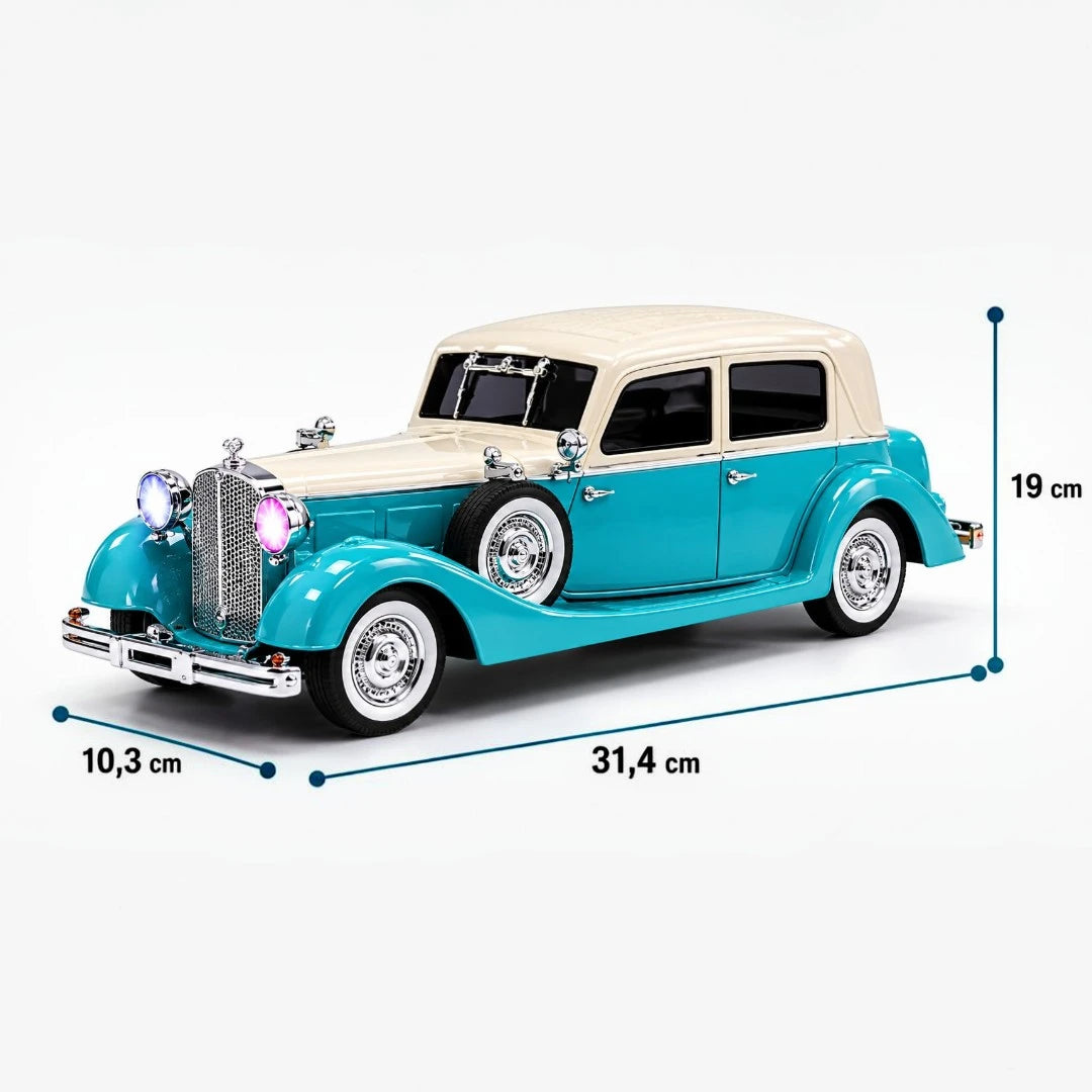 Parlante Bluetooth Retro Tipo Automóvil Con Luces RGB y Sonido Estéreo WS-1934