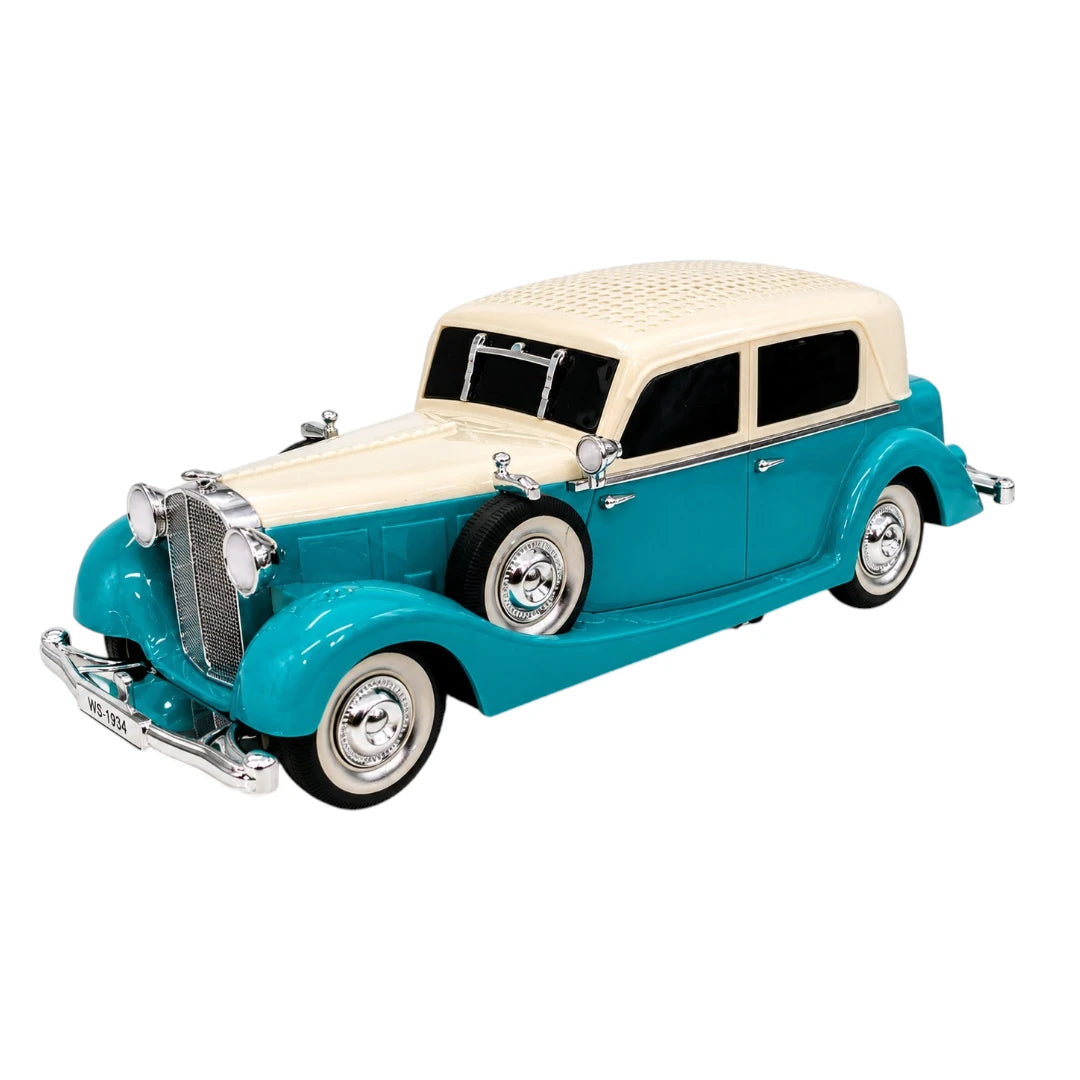 Parlante Bluetooth Retro Tipo Automóvil Con Luces RGB y Sonido Estéreo WS-1934