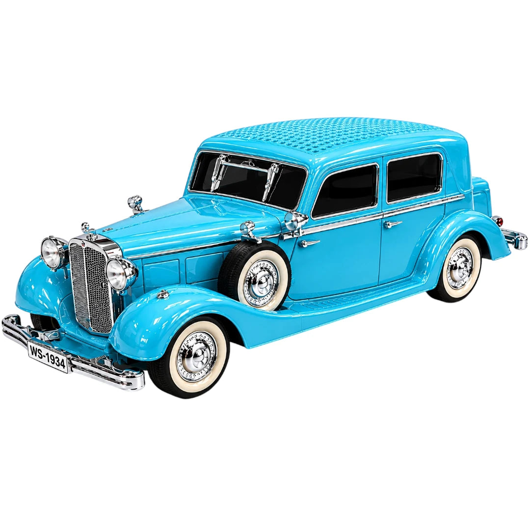Parlante Bluetooth Retro Tipo Automóvil Con Luces RGB y Sonido Estéreo WS-1934