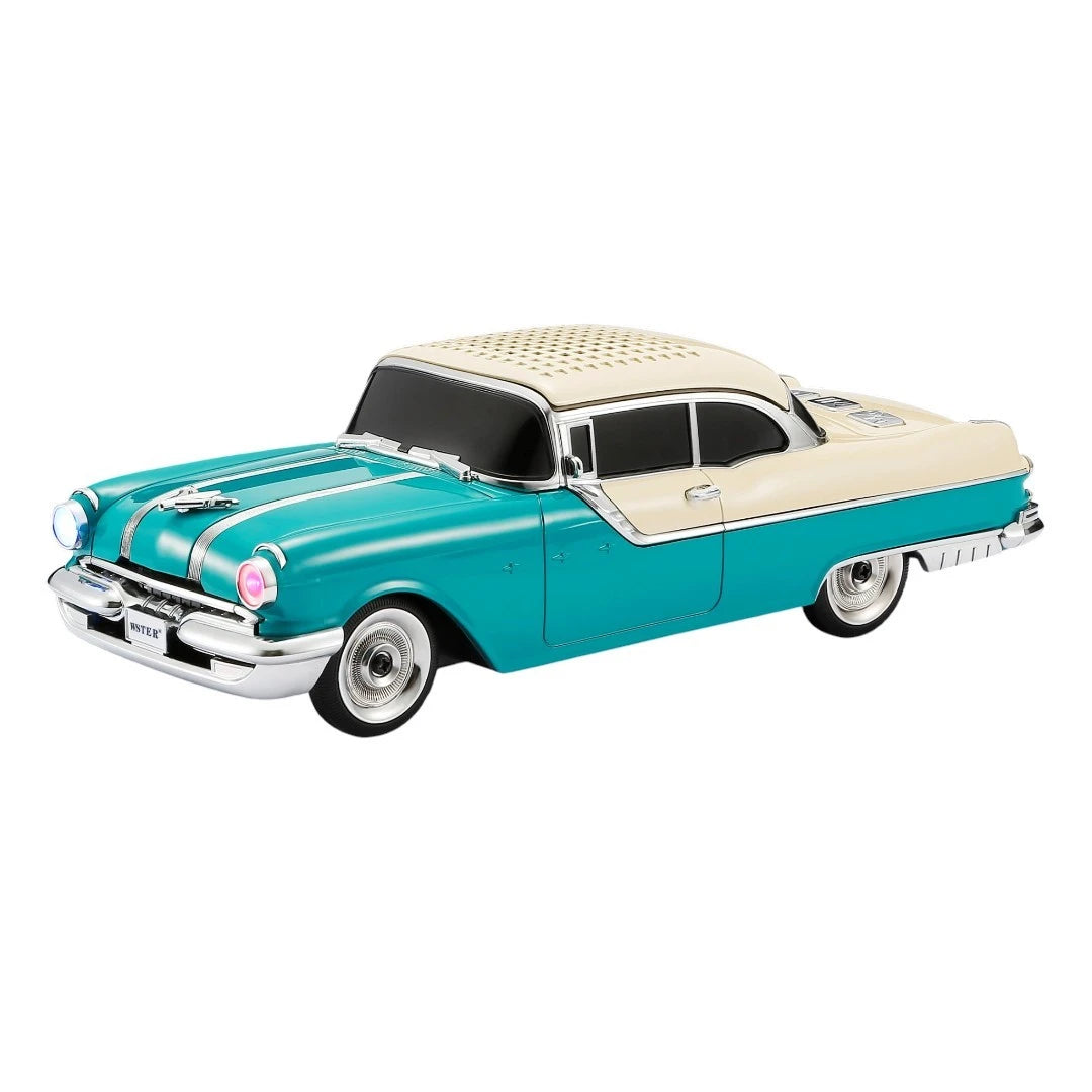 Parlante Bluetooth Retro Tipo Auto Clásico Con Luces LED WS-598