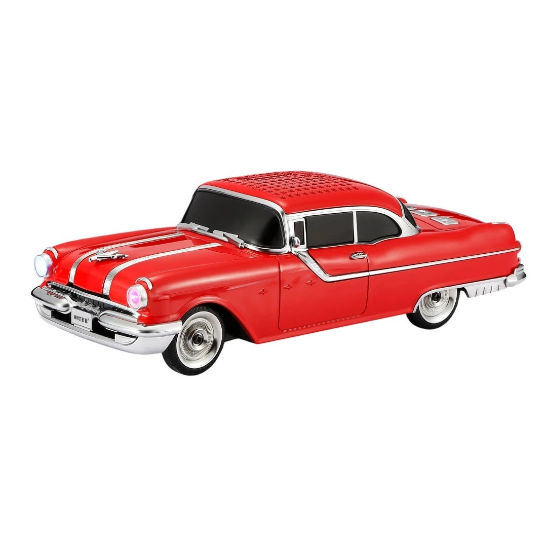 Parlante Bluetooth Retro Tipo Auto Clásico Con Luces LED WS-598