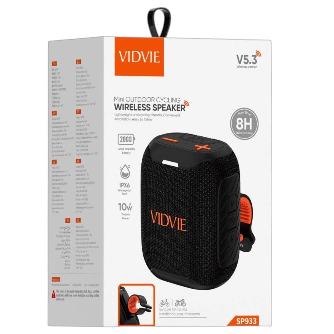 Parlante de Vidvie Para Bicicleta Con Soporte de 30w SP933