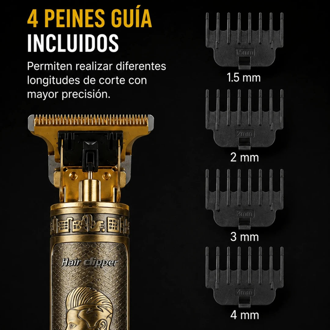 Patillera Profesional Inalámbrica Baihuo City Con Cuchilla Recargable USB MY-7567