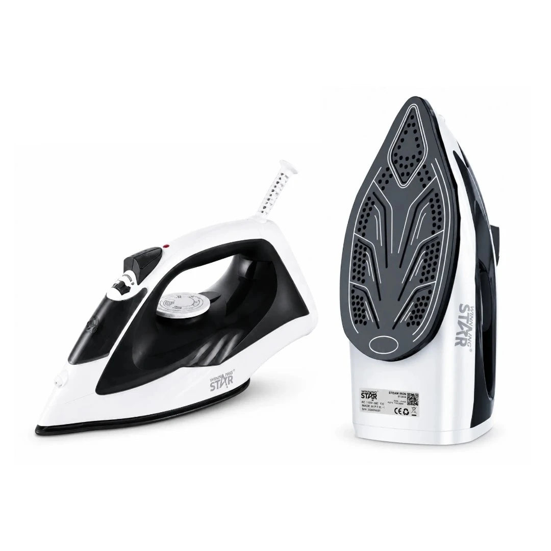 Plancha A Vapor Winning Star 1000W Con Base De Cerámica Y Control De Temperatura ST-2024