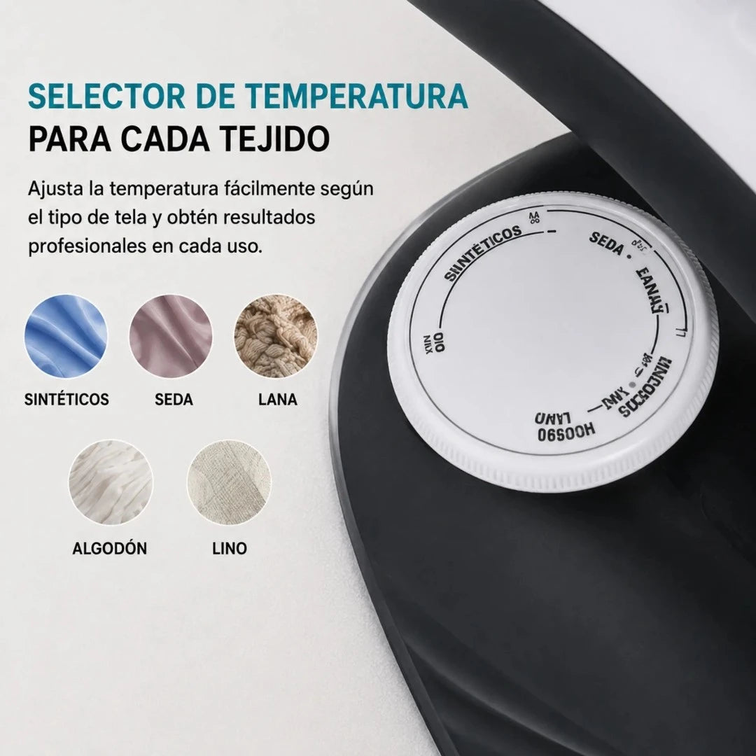 Plancha A Vapor Winning Star 1000W Con Base De Cerámica Y Control De Temperatura ST-2024