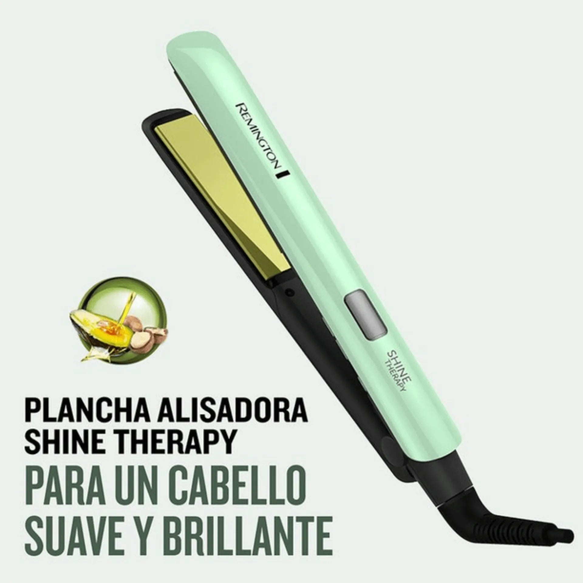 Plancha Alisadora Remington Shine Therapy Con Aguacate Y Macadamia S9960