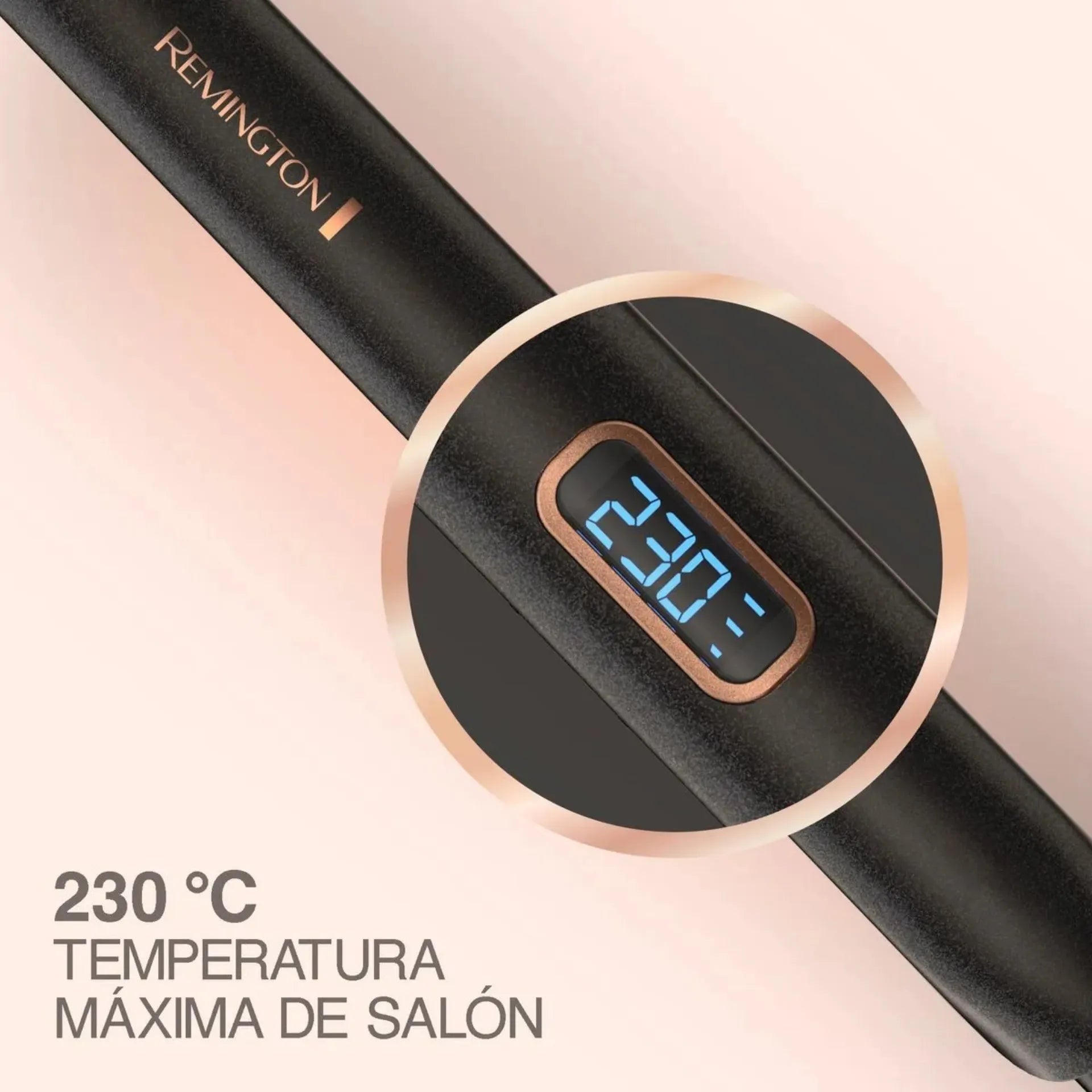 Plancha Alisadora Remington Almond Radiance Con Aceite De Almendras Y Pantalla LCD S17A